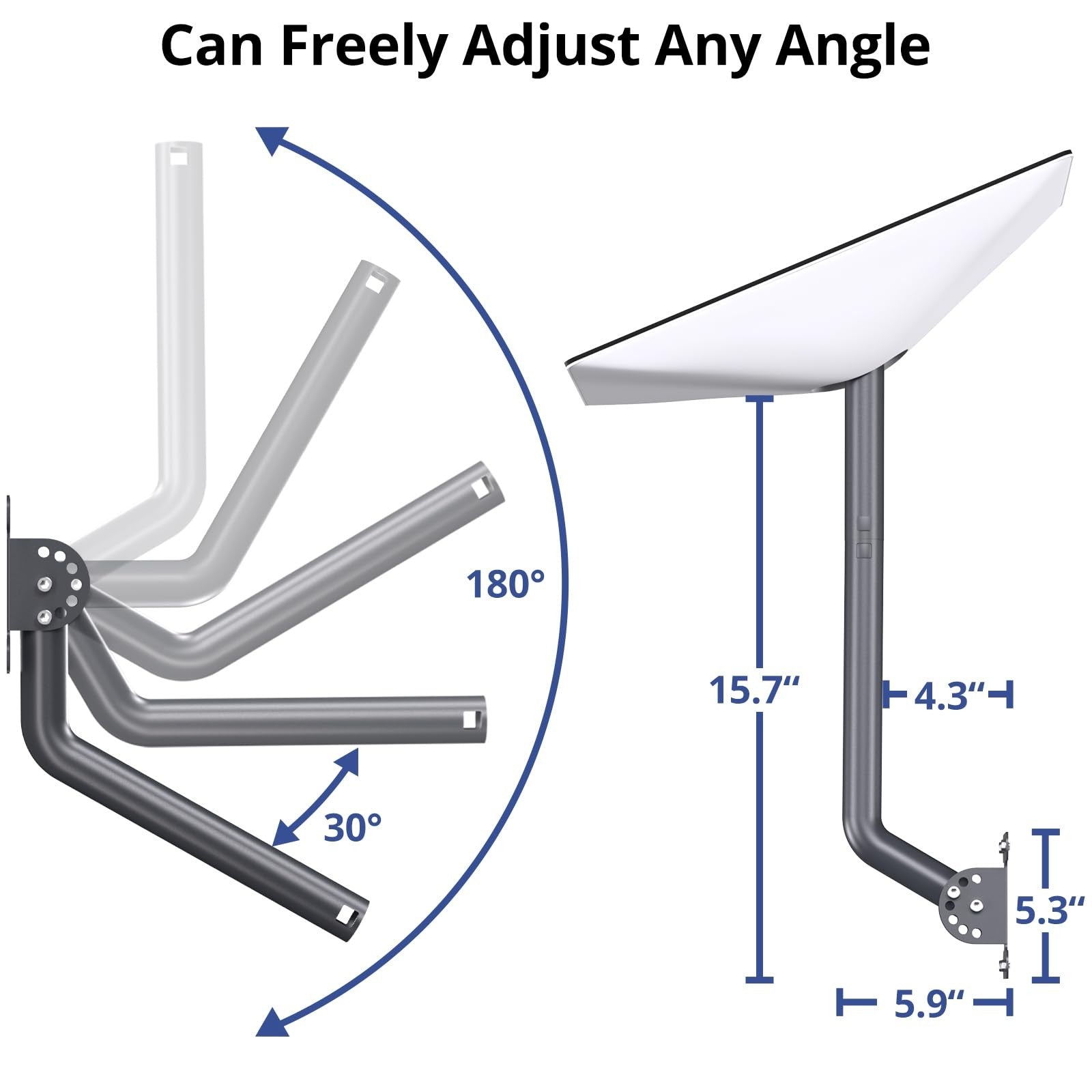 Seylni adjustable Starlink Gen 2 wall mount kit for secure satellite dish installation on walls