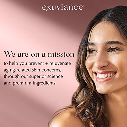 EXUVIANCE Gentle Cream Comfort-rich Cleanser and Makeup Remover, soap-free, in a white tube with a flip cap