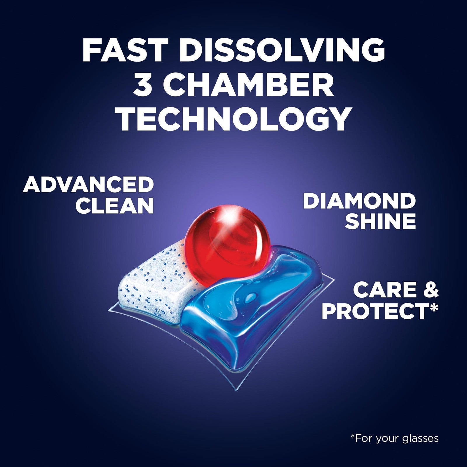 Finish Quantum Infinity Shine dishwasher detergent Powerball pods, 70-count box with bright blue and white capsules.
