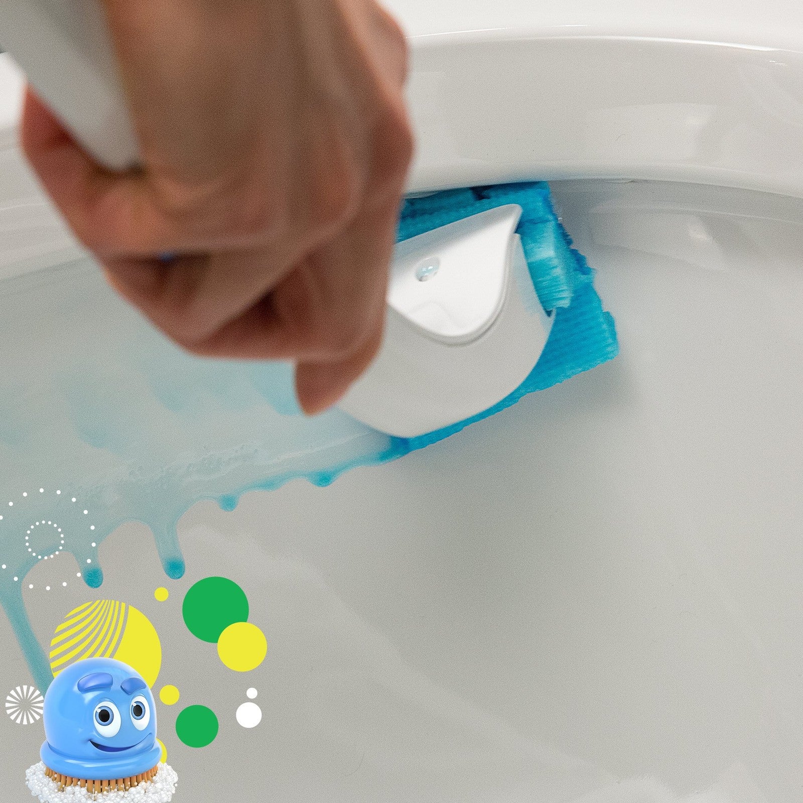 Scrubbing Bubbles Fresh Brush flushable toilet bowl cleaner refills with citrus scent, 10-pack, in resealable packaging