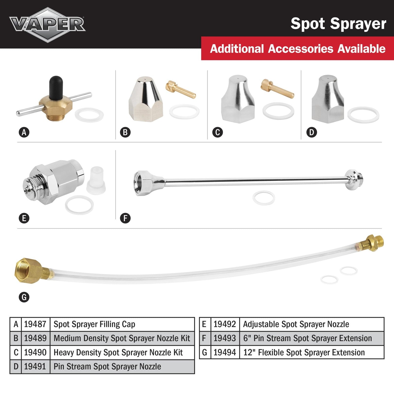 Vaper 19428 Spot Spray Non-Aerosol sprayer in yellow, with a compact handheld design for targeted application.