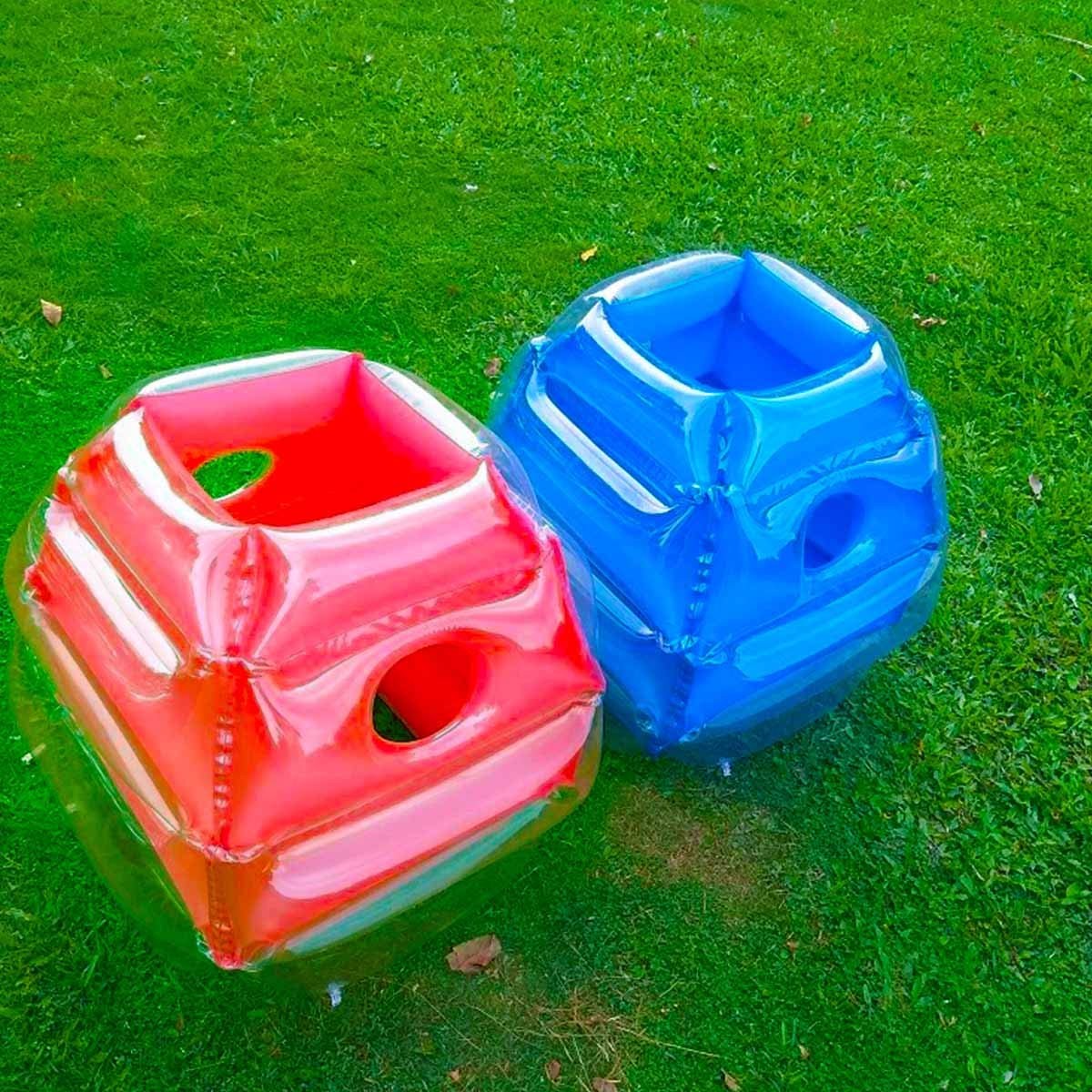 Sunshinemall 2-piece inflatable sumo balls for kids, colorful body bopper toys, designed for active play and fun.