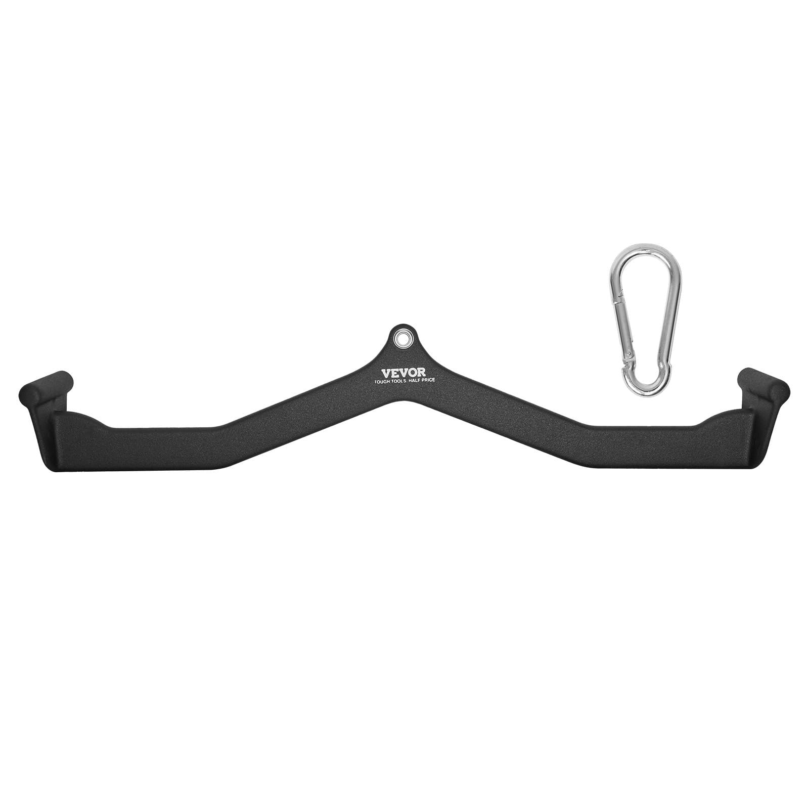 VEVOR LAT pulldown attachment with V-bar for cable machine rowing and tricep exercises, made of durable metal with ergonomic grip