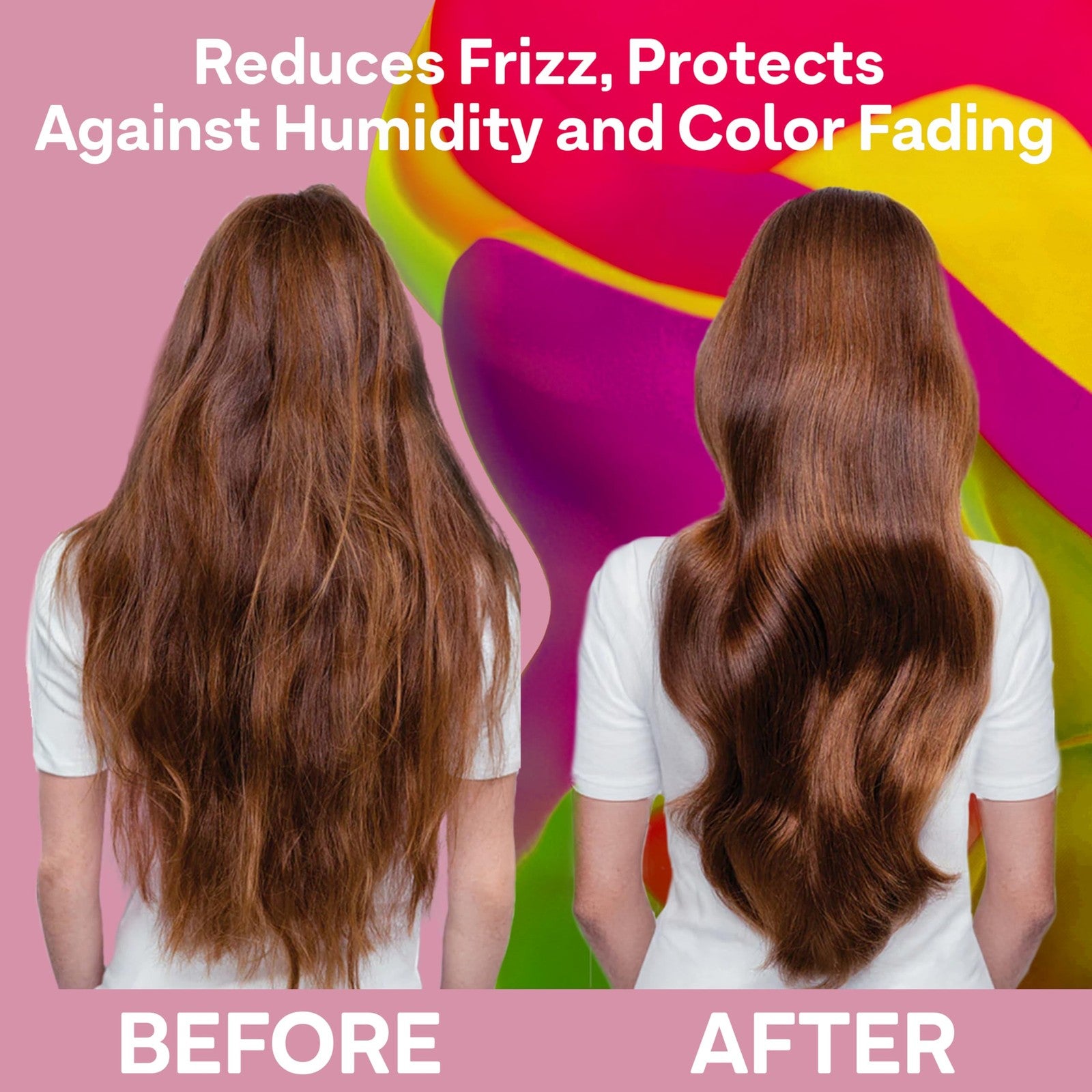 ColorProof Plush Locks Leave-in Smooth Anti-Frizz Lotion bottle with a pump dispenser, designed for frizz reduction and hair protection.