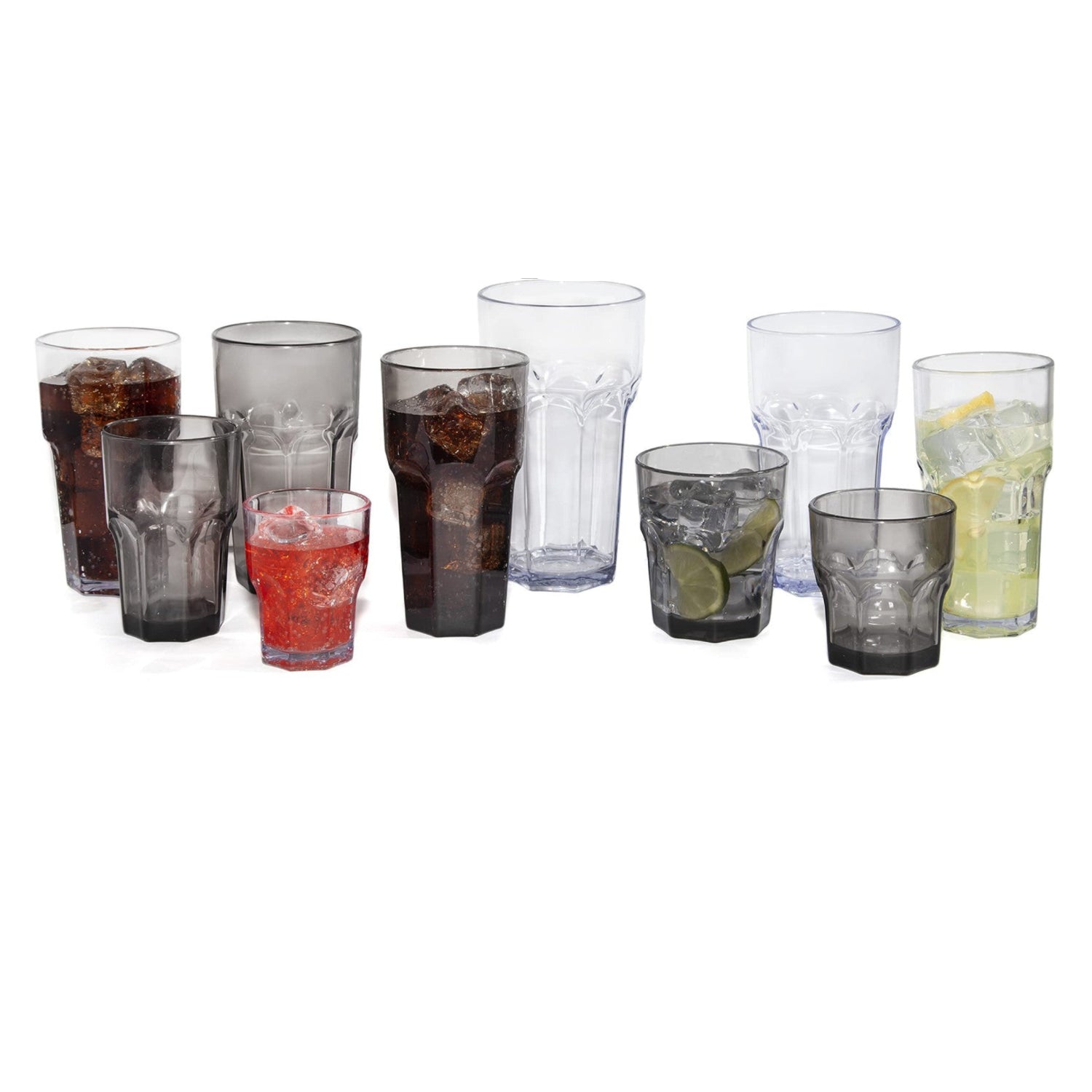 Carlisle Foodservice Products Louis tall tumbler for restaurants and catering, clear glass with a smooth cylindrical shape.