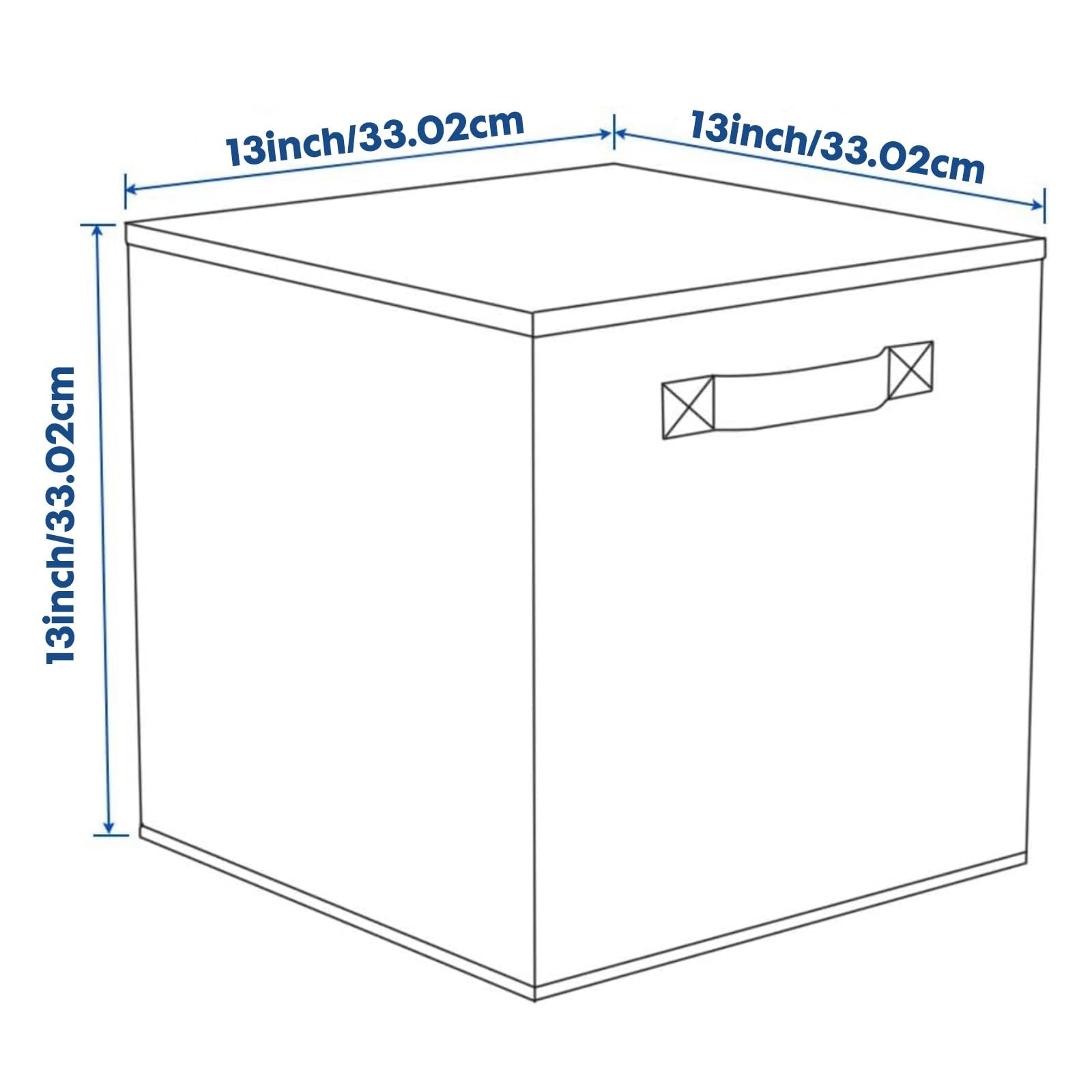 ShellKingdom fabric storage bins, foldable cloth organizer cubes for drawers, in neutral color, neatly stacked for organization.