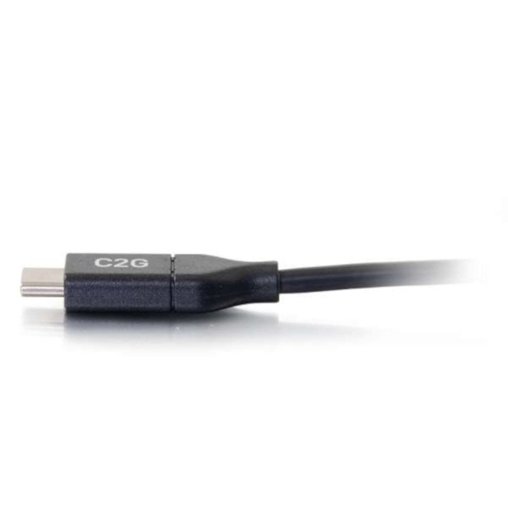 Black C2G USB 2.0 C to C cable, 6 feet long, with USB-C connectors visible in the image.