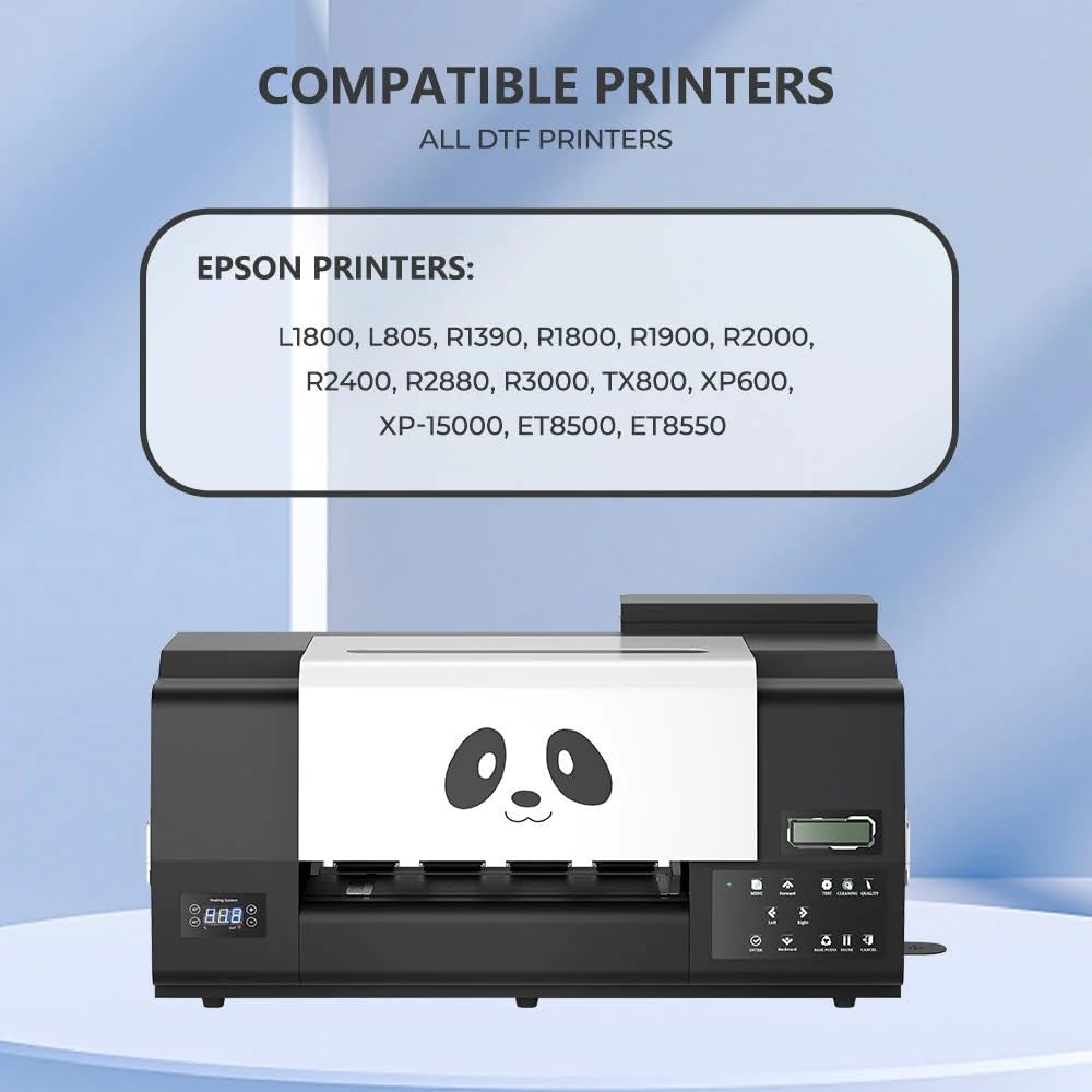 Procoloredfun direct to transfer film ink in 250ml bottle, premium DTF ink for vibrant textile printing applications.