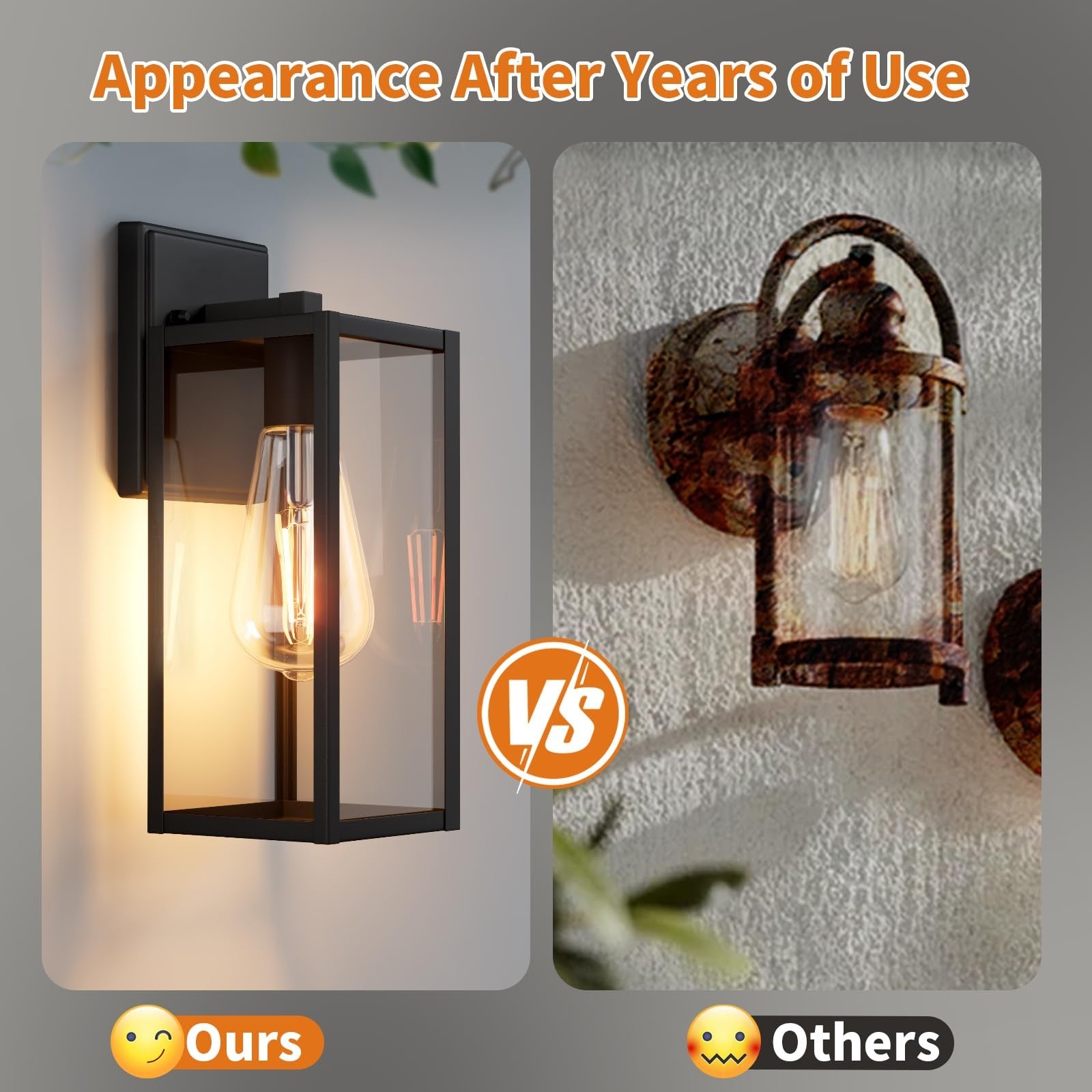 Black outdoor porch light fixture from Fnyuslet 15 series, designed for large exterior front porch lighting.