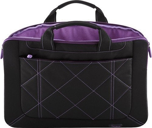 Targus 16-inch Pulse laptop sleeve with modern design, plush interior, and slim slipcase for 16-inch laptops.