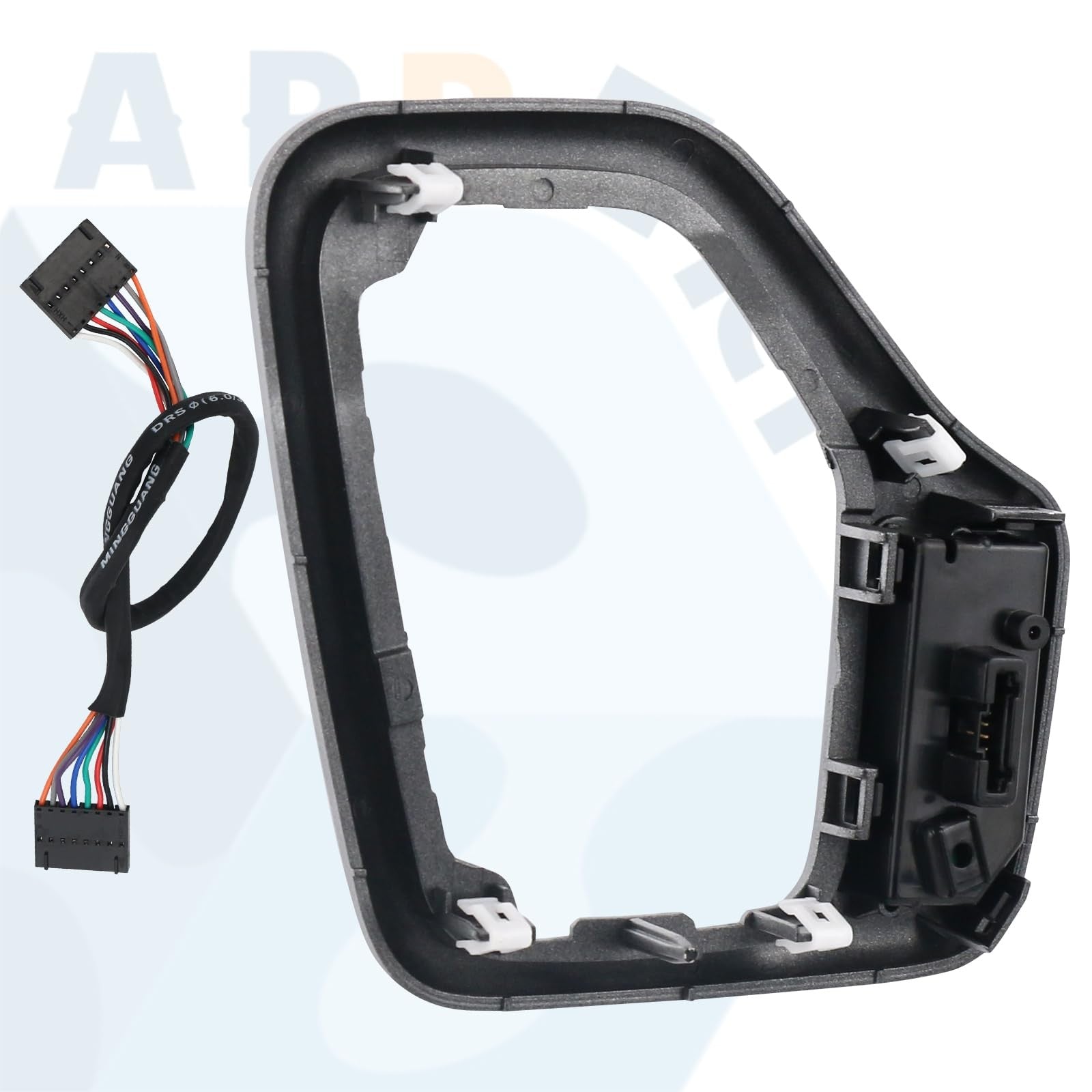 AppierFiT transmission shifter bezel with wire harness in tan for 5YD27LS5AA 68413957AA 601-401 vehicle model, close-up view