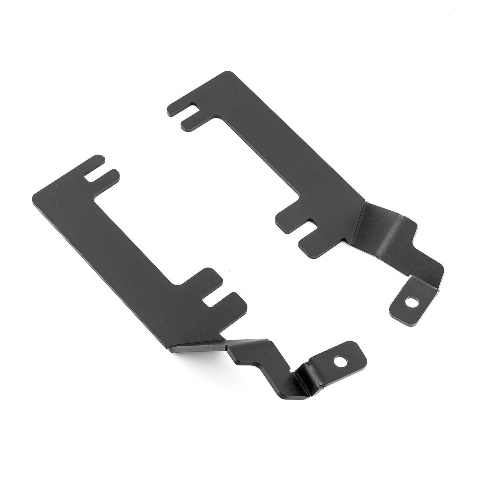 WeiSen hood hinge ditch light mounting brackets for offroad LED pod work lights on Chevy trucks, showcasing durable metal construction
