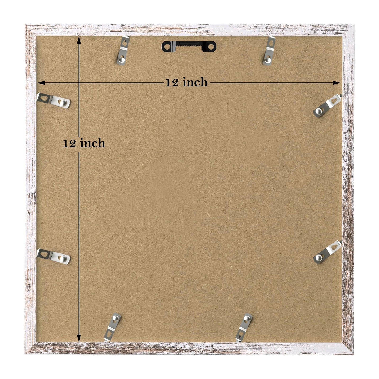 Eletecpro 12x12 picture frame set of 9 with mats for 8x8 photos, durable black frames, perfect for wall display.
