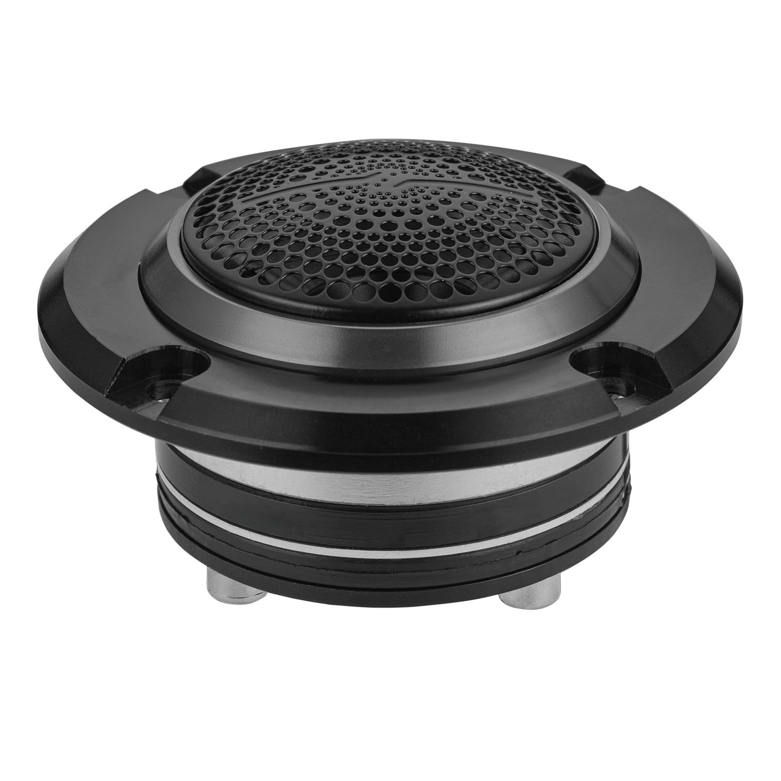 DS18 Pro-Twn4 high compression neodymium super bullet tweeter with 1-inch VC, 280 max power, 140W output, and sleek design.