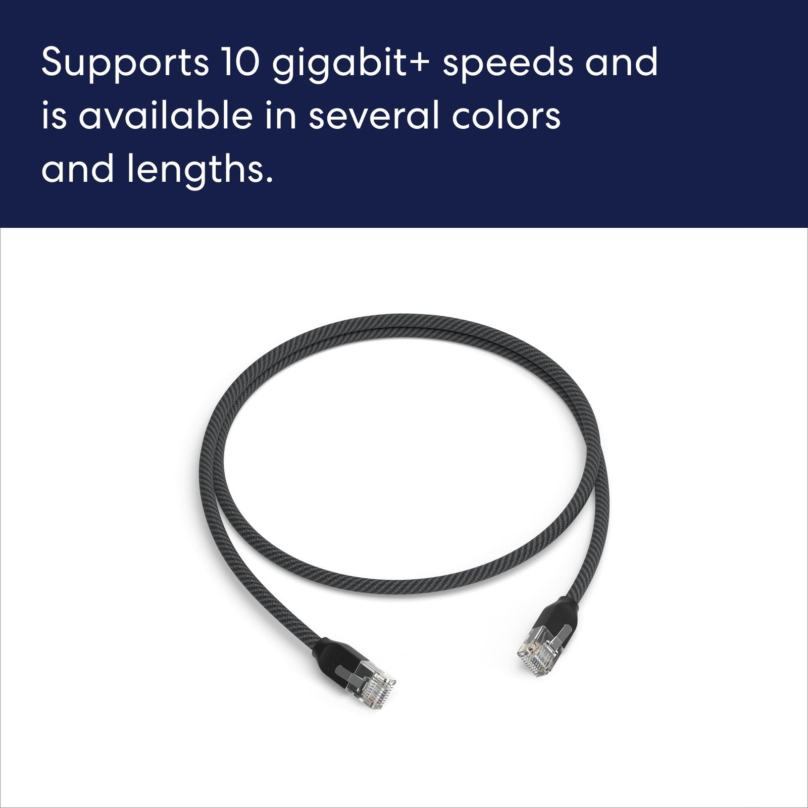 eero CAT6a Ethernet cable, 3-foot, 5-pack, supports 10 gigabit speeds, ideal for high-speed network connections