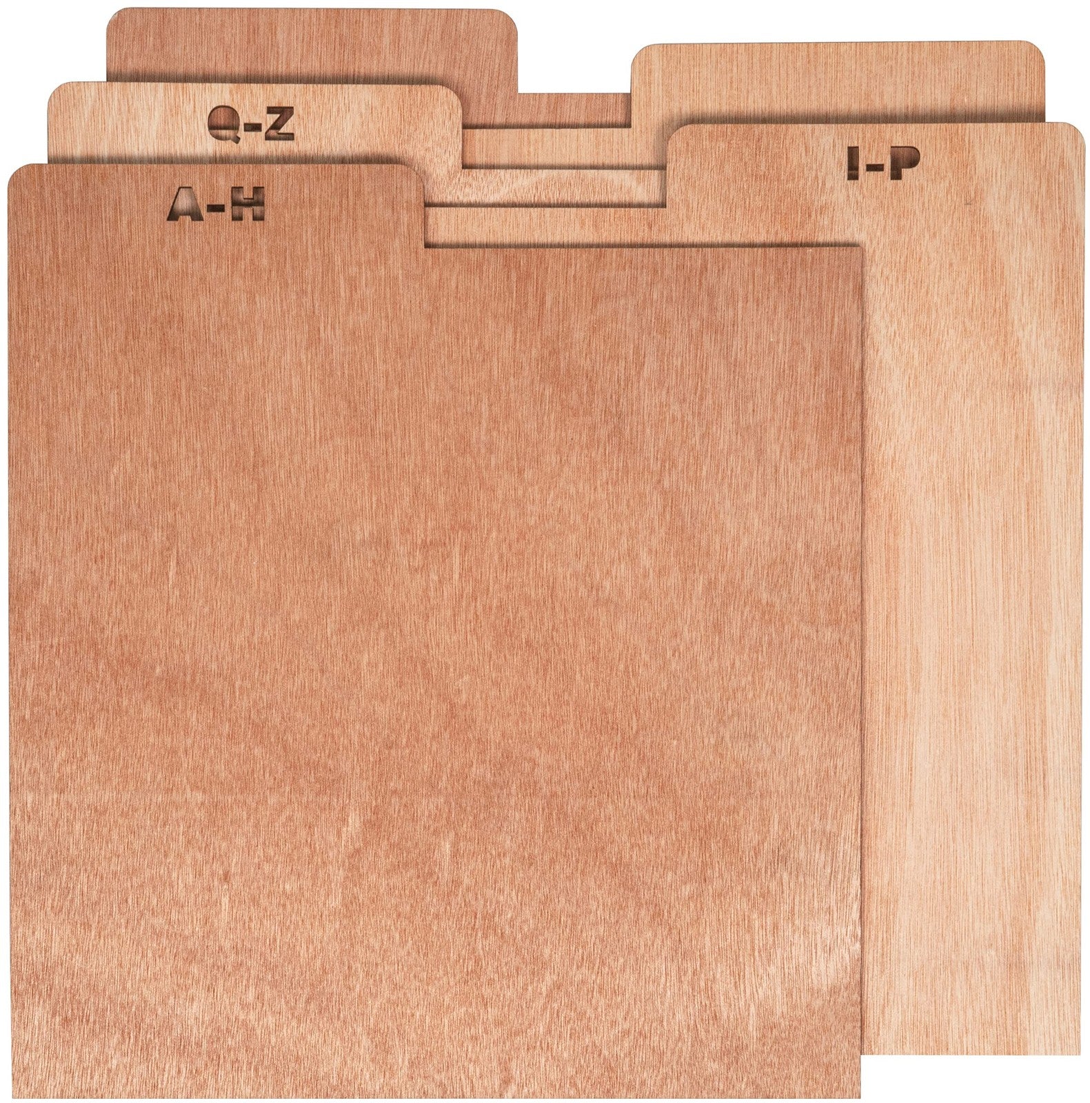 Crosley AC1045A-NA A-Z Wooden Crate Dividers set of 5 in natural wood, designed for organizing and separating items in crates.