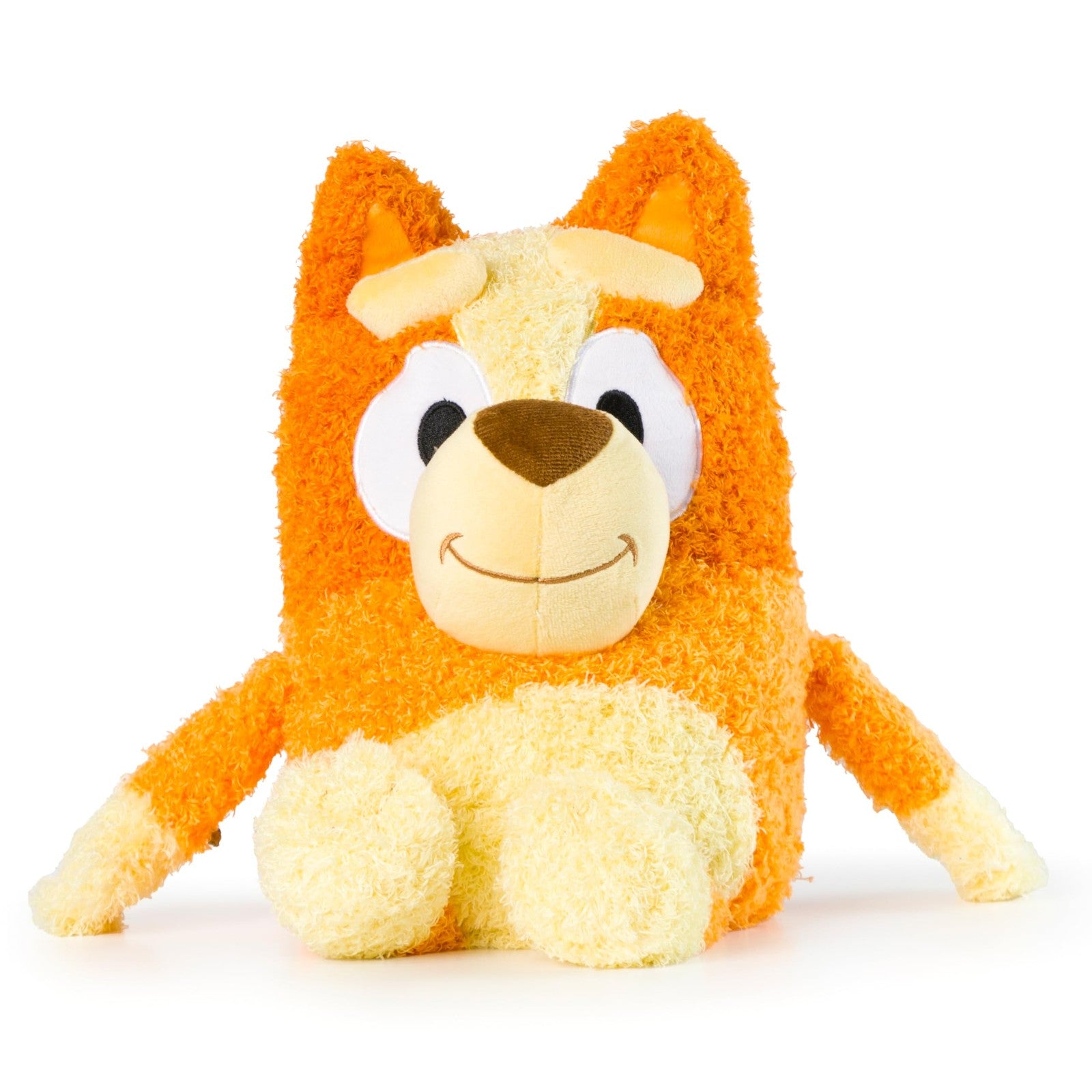 Jay Franco Bluey plush pillow buddy featuring soft stuffed plush material and a 17-inch Bluey character design.