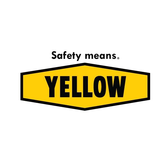Yellow Safety 3-pack SDS binders, heavy-duty 1.5 inch yellow safety binders for 2024 SDS compliance, shown stacked and open.