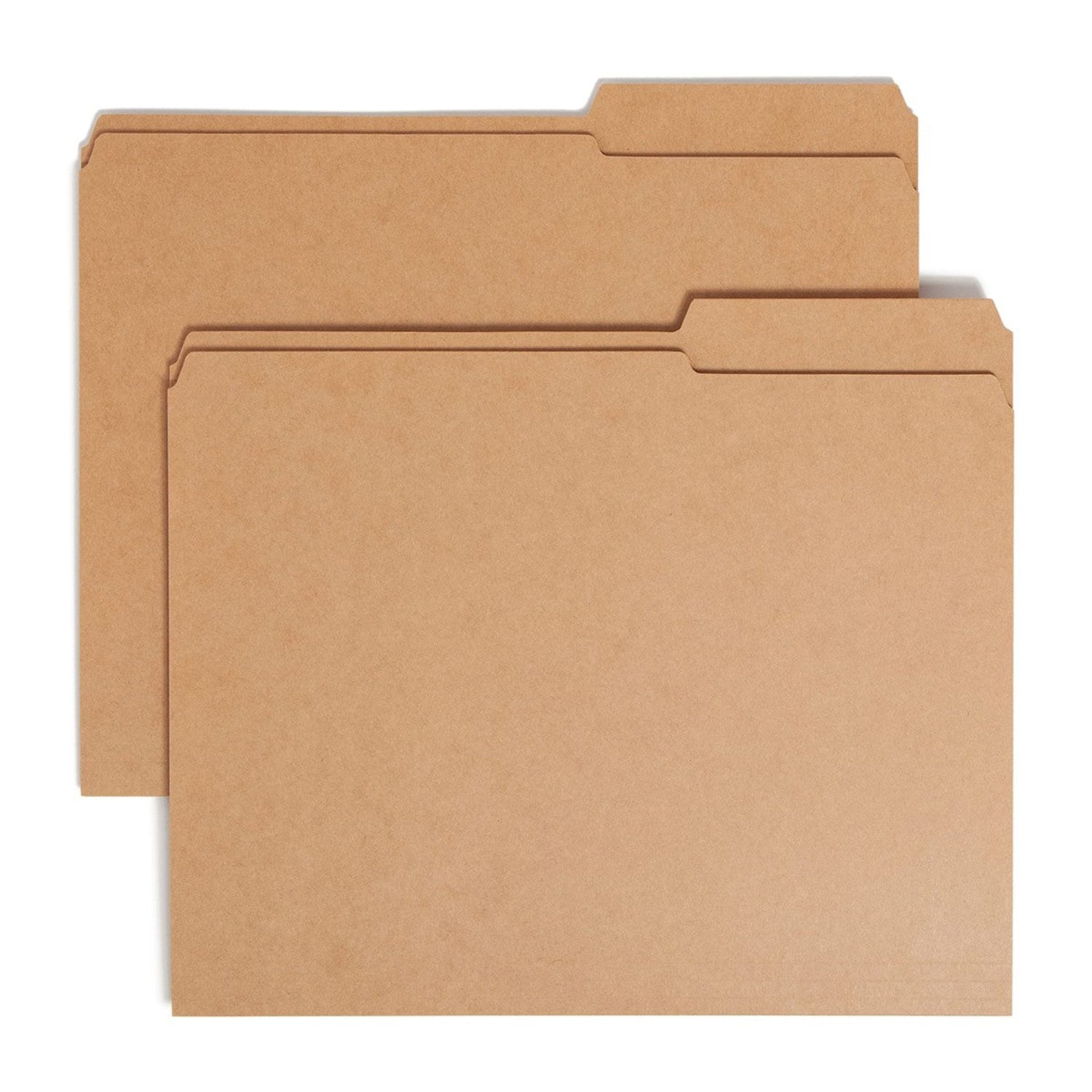 Reinforced Smead file folder with 2/5-cut tab on the right, guide height, letter size, ideal for organized office filing systems.
