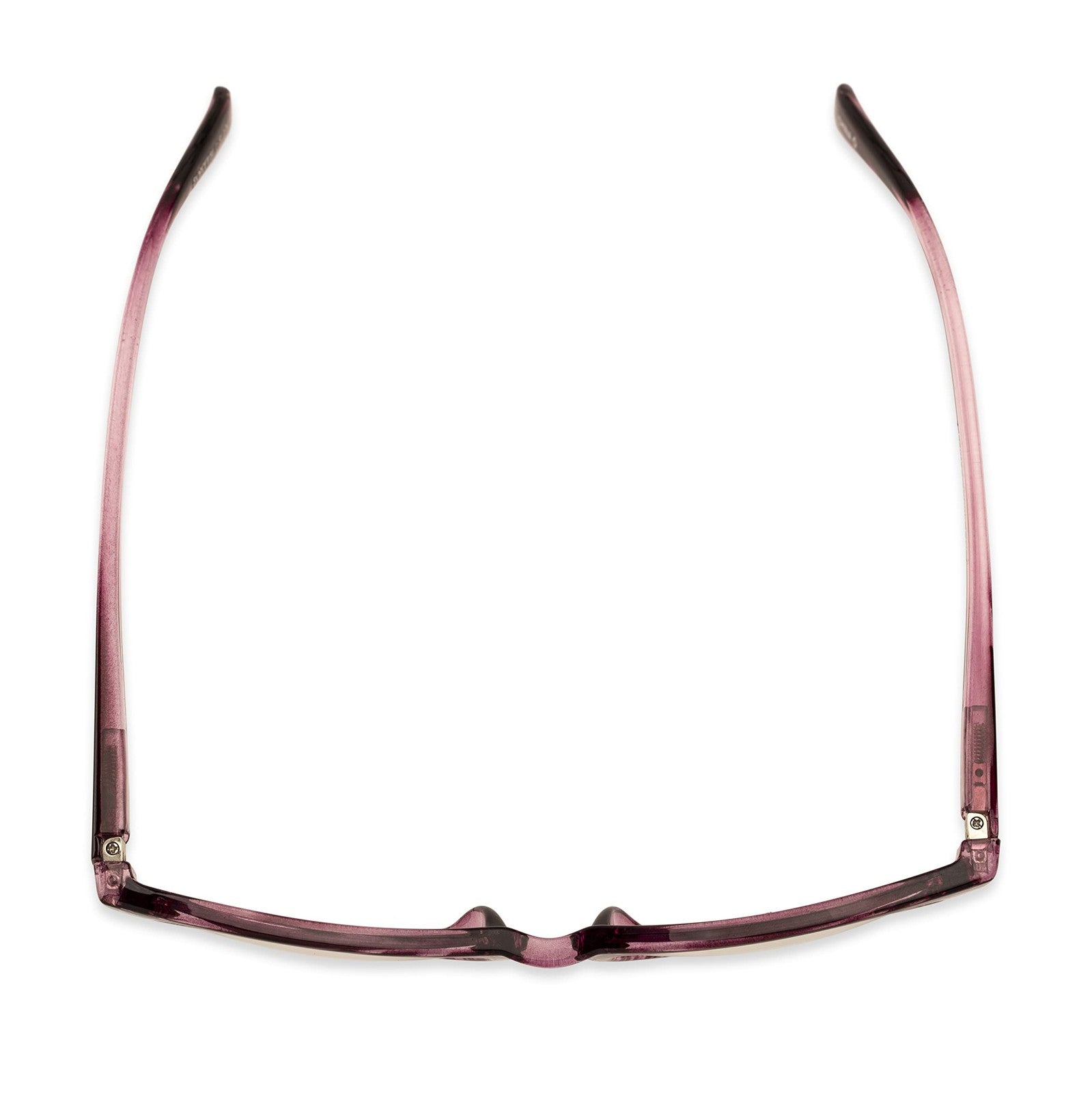 Foster Grant women's Elana Pop of Power bifocal blue light reading glasses with clear frames and stylish design.