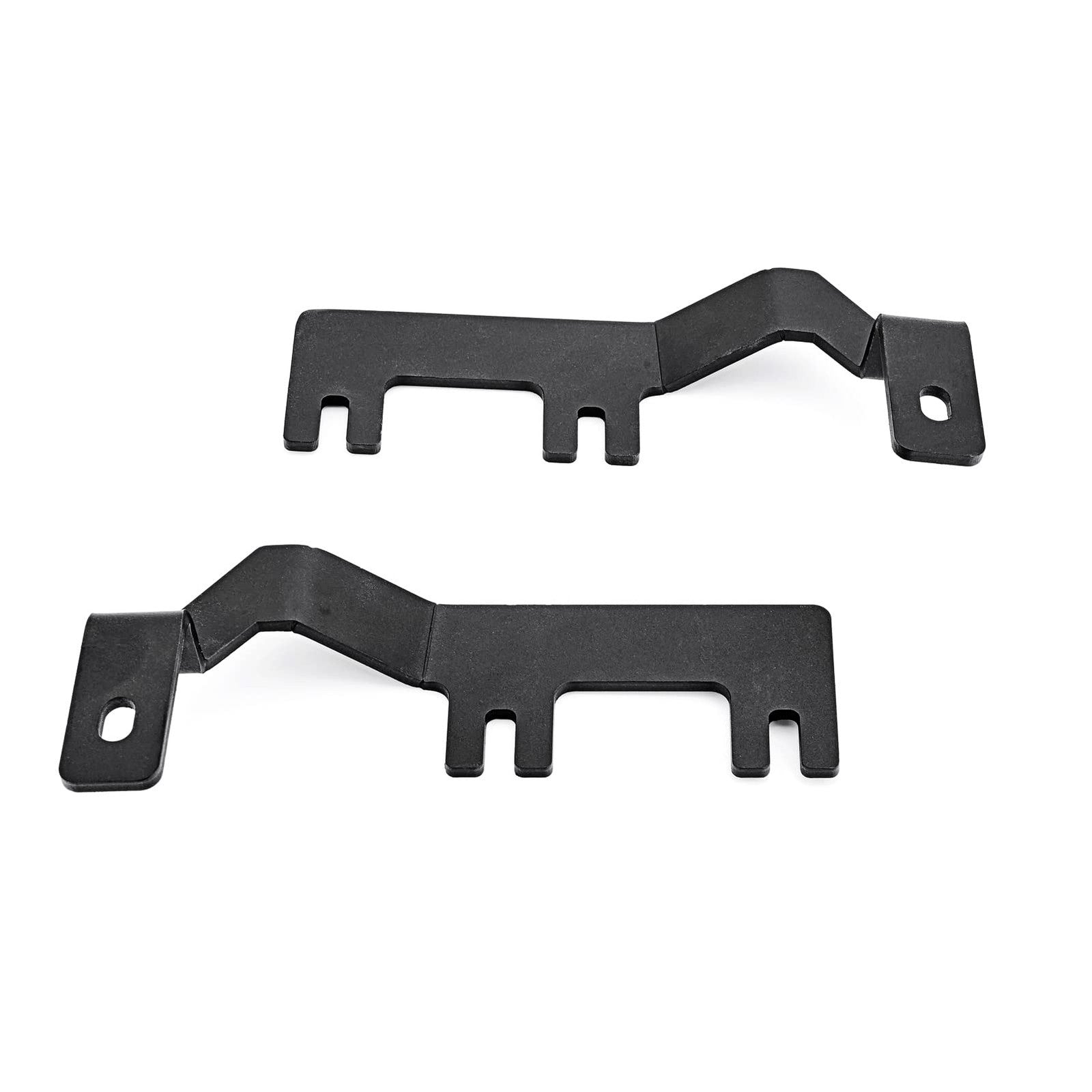 WeiSen ditch light mounting brackets attached to vehicle upper hood for LED light pod installation.