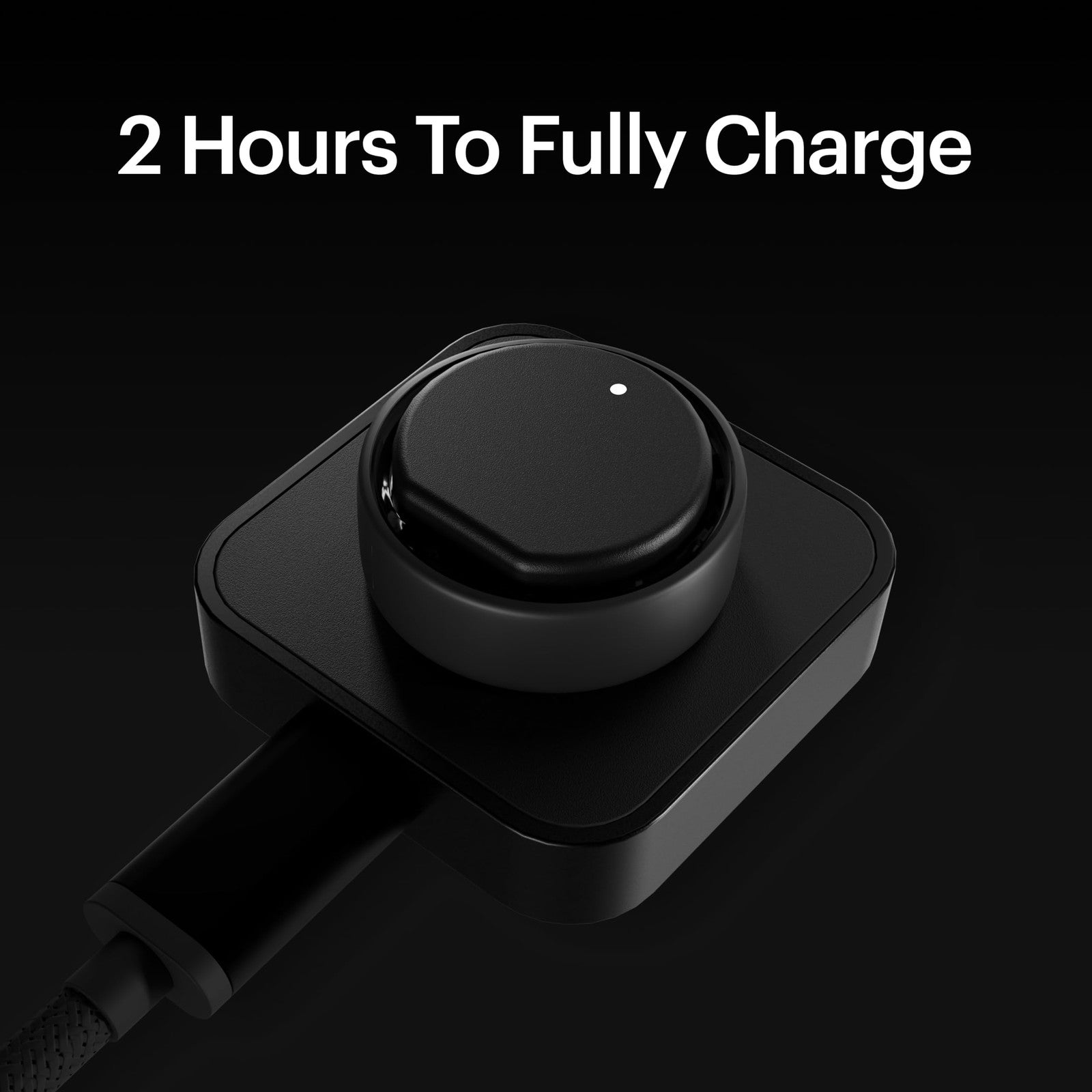 Ultrahuman Ring charger with cable and power adapter for easy, convenient charging of Ultrahuman fitness ring.