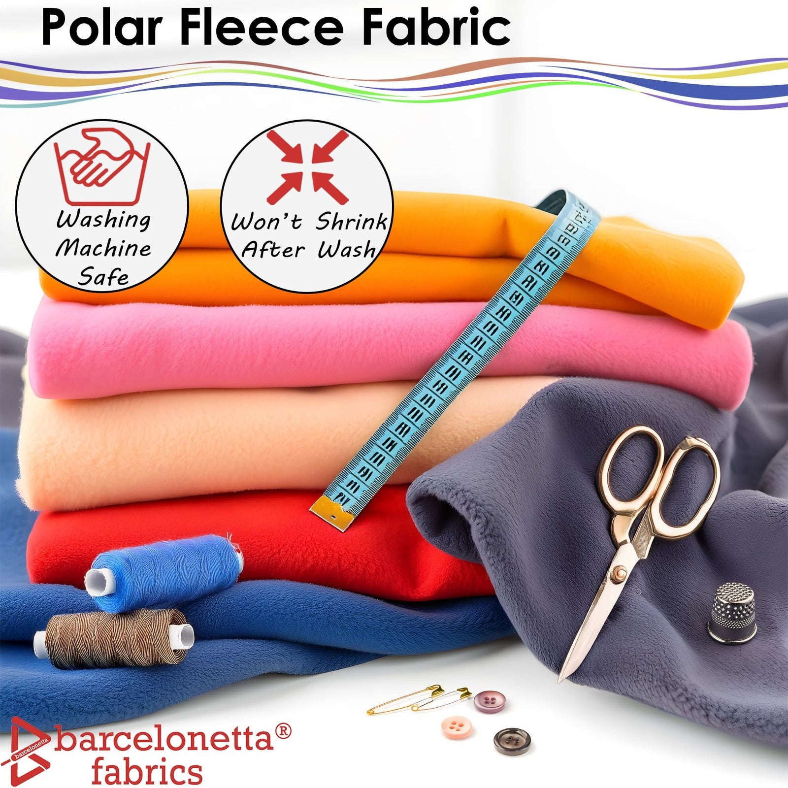 Soft plush Barcelonetta fleece fabric blanket in 72x60 inches with a cozy, textured polar fleece surface.