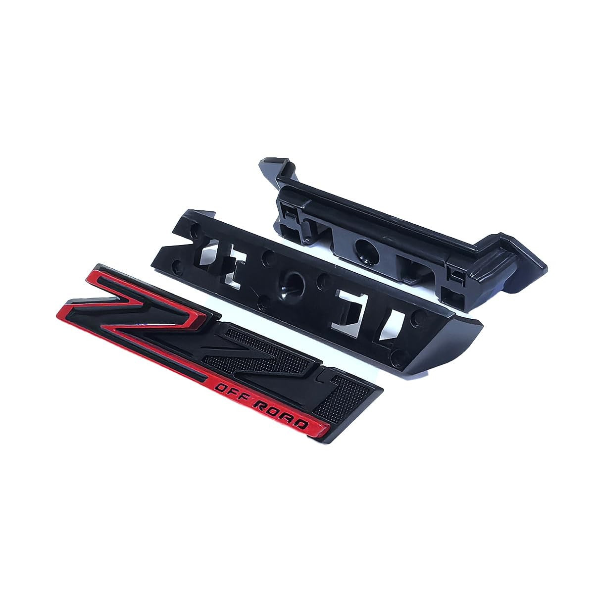Yoaoo 3D Z71 Off Road front grille emblem badge for 2019-2025 Silverado, showing the sleek silver design on a vehicle grille.