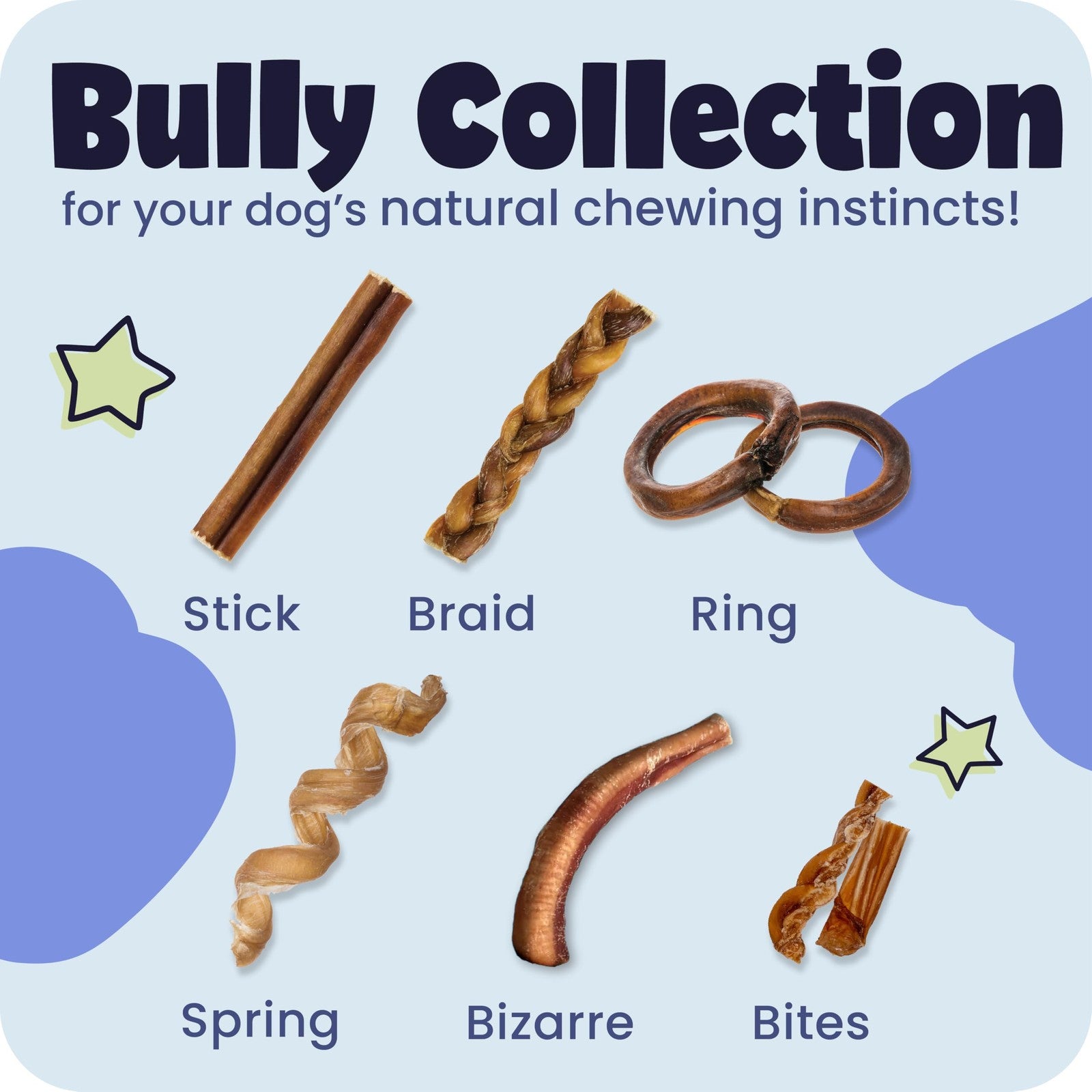 Pawstruck 12-inch all-natural bully stick for dogs, rawhide-free and low odor, shown with the stick on a neutral background.
