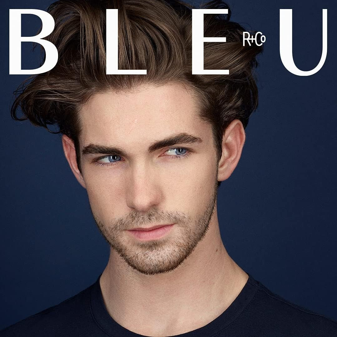 R+Co BLEU Elastic Styling Pomade with textured, piecey finish and added structure for tousled, separated hairstyle.