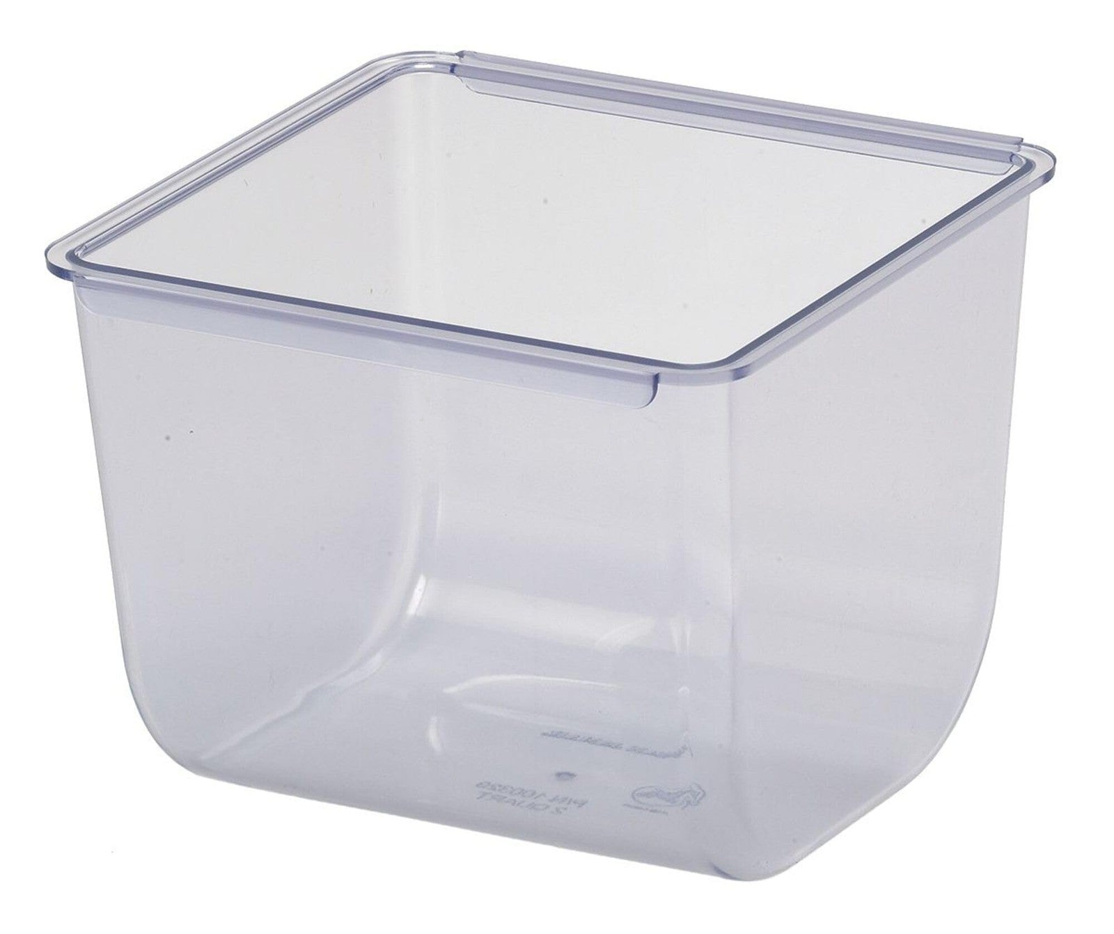 San Jamar BD106 1-quart dome and mini dome chillable trays, pack of 6, with clear plastic lids for food presentation and storage.