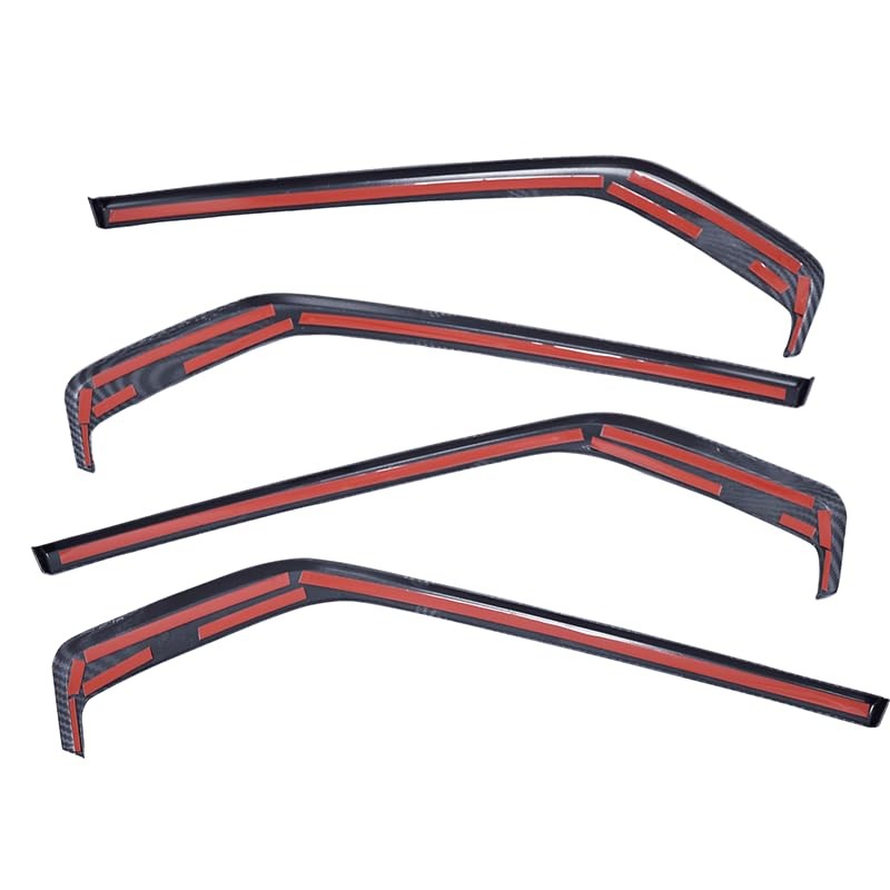 Carbon fiber Barong door panel trim cover for Chevy Colorado and GMC Canyon 2023-2025, shown installed on vehicle interior.