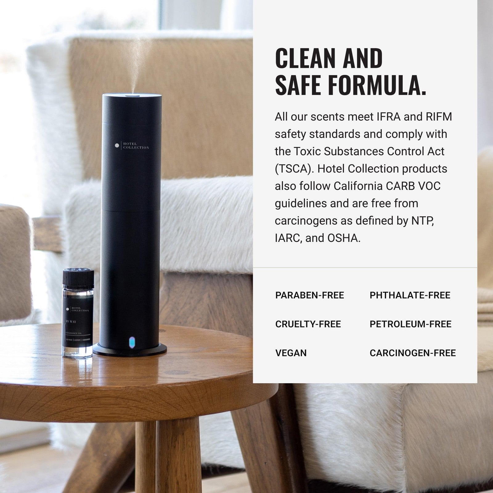 Aroma360 Hotel Collection My Way essential oil scent in a sleek bottle, luxury hotel-inspired aroma with floral and citrus notes