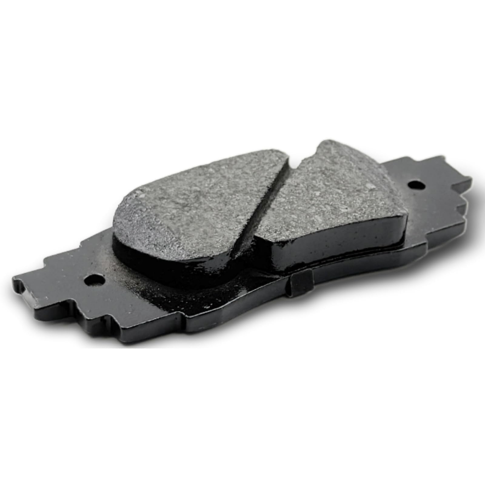 evkingauto ceramic disc brake pad set for front and rear of 2018-2022 Toyota vehicle, showing brake pads and packaging.