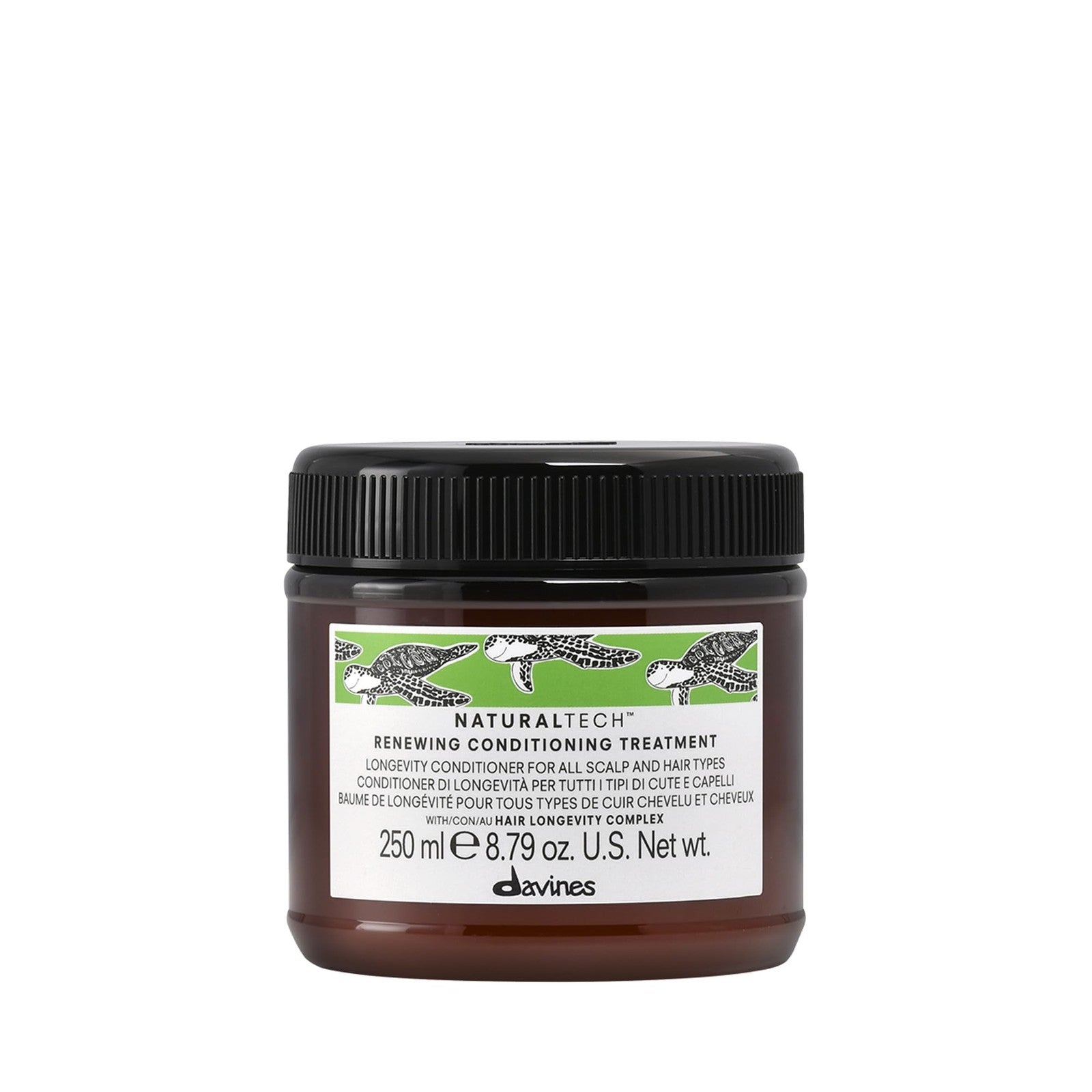 Davines Naturaltech Renewing Conditioner bottle with label, gentle nourishing and moisturizing hair care for healthy, shiny hair.