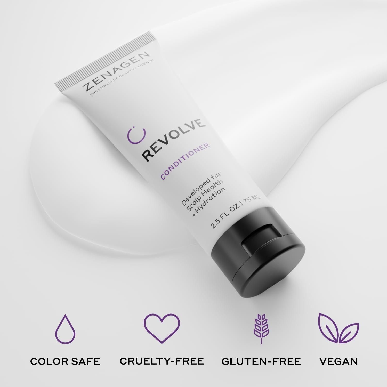 Zenagen Revolve Women's Travel Kit with shampoo and conditioner for fine and visibly thinning hair, compact travel size.