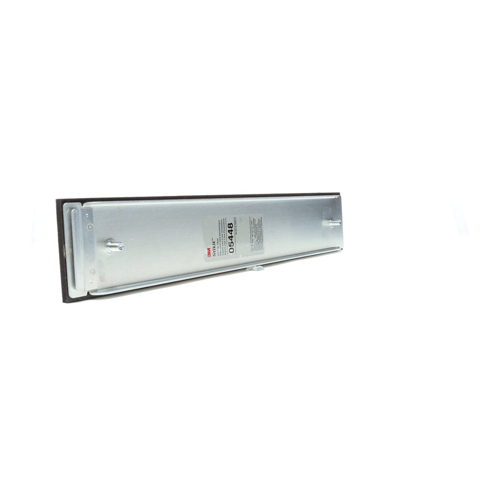 3M Stikit Air File Shoe in aluminum, lightweight and durable, 2-3/4 inch by 16 inch size, shown in the image.