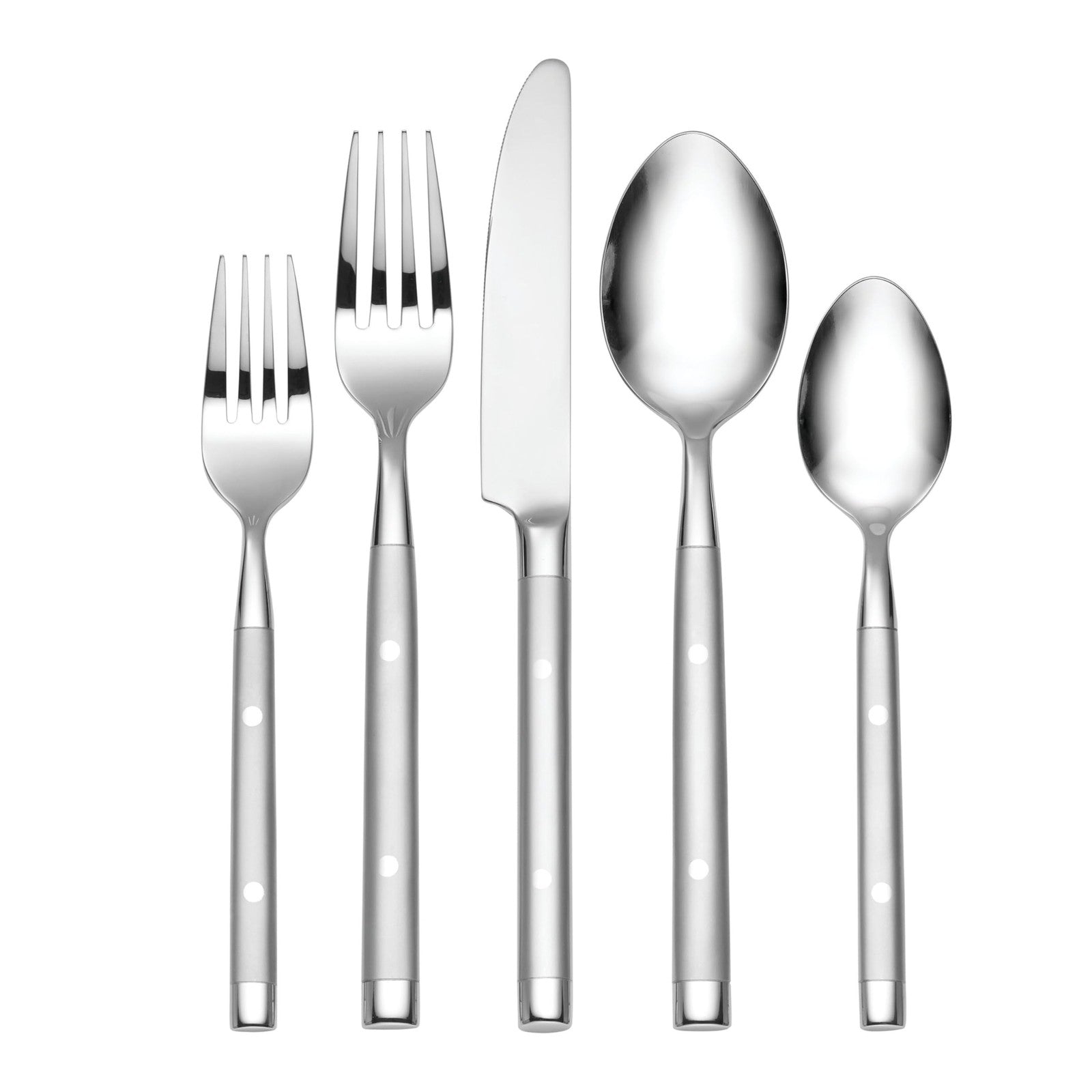 Hampton Forge Hampton Signature Shangrila 20-piece flatware set for 4, including forks, knives, spoons, and teaspoons.