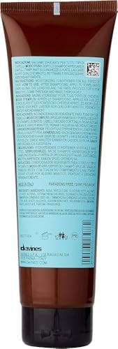 Davines Naturaltech Wellbeing Conditioner for detangling and moisture, showing the conditioner bottle with brand logo.