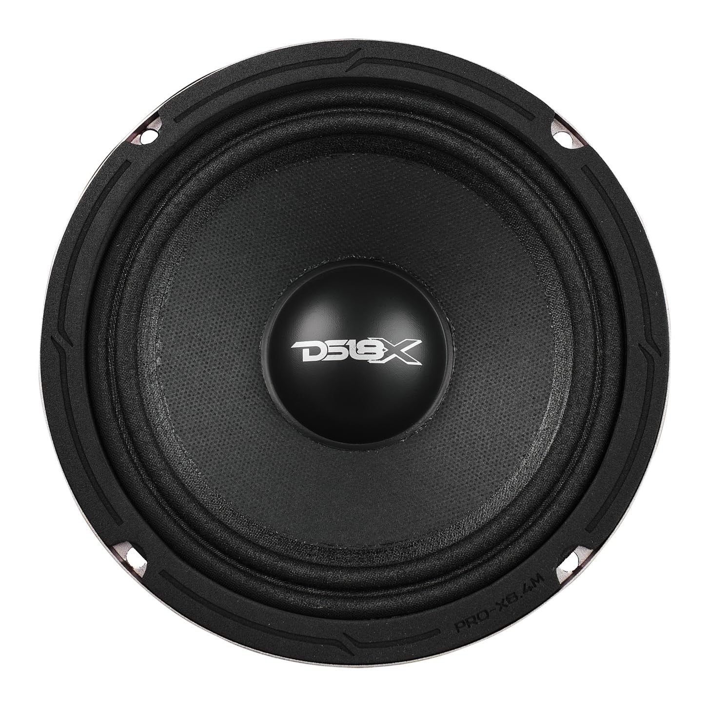 DS18 Pro-X6.4M loudspeaker with 6.5-inch red aluminum bullet midrange, 500W max, 250W RMS power handling.