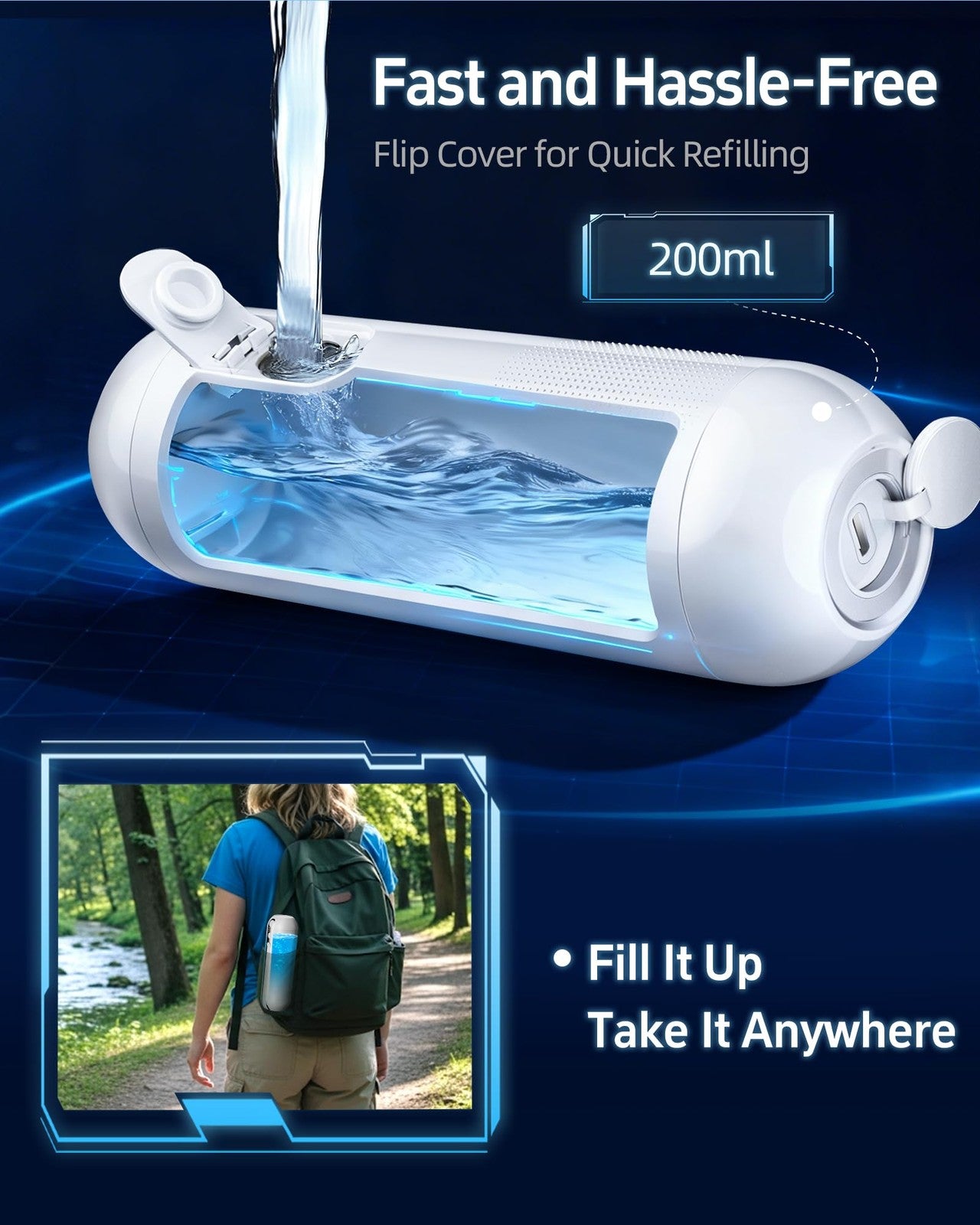 RedSack portable electric bidet for travel, rechargeable USB-C handheld bidet with high-pressure spray and compact design.