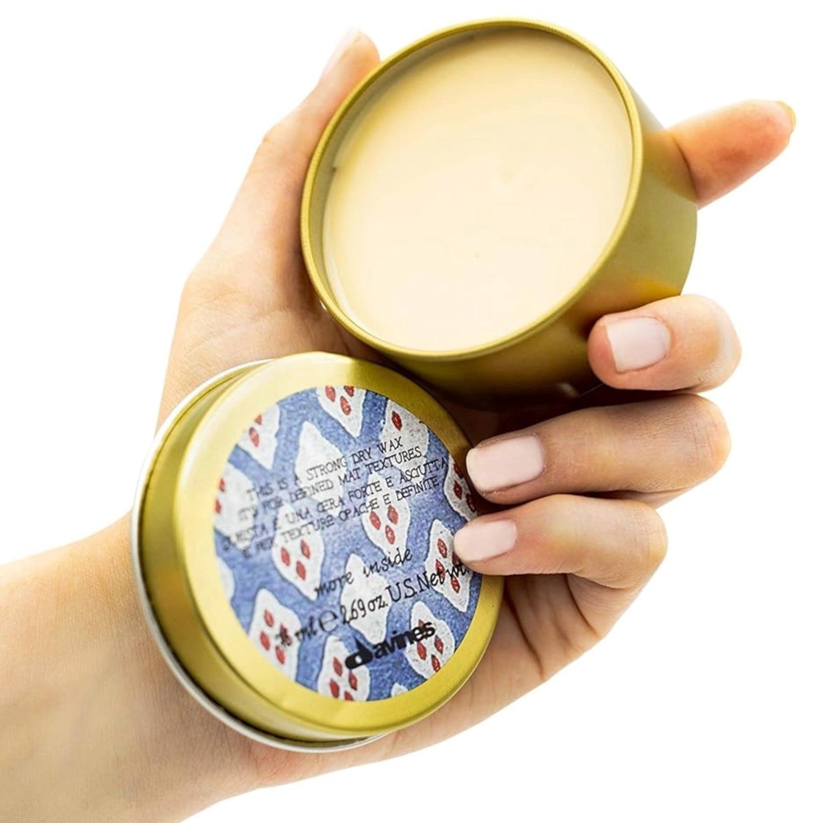 Davines This Is A Strong Dry Wax in 2.69 oz container, ideal for styling and texturizing hair with a matte finish.