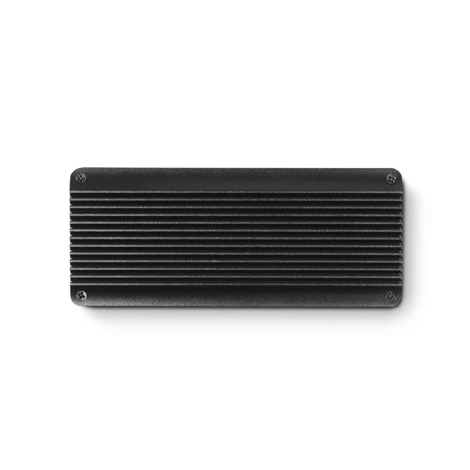 Vantec M.2 NVMe SSD to USB 3.1 Gen 2 Type C RGB enclosure in black, showing the portable SSD enclosure with RGB lighting accents.