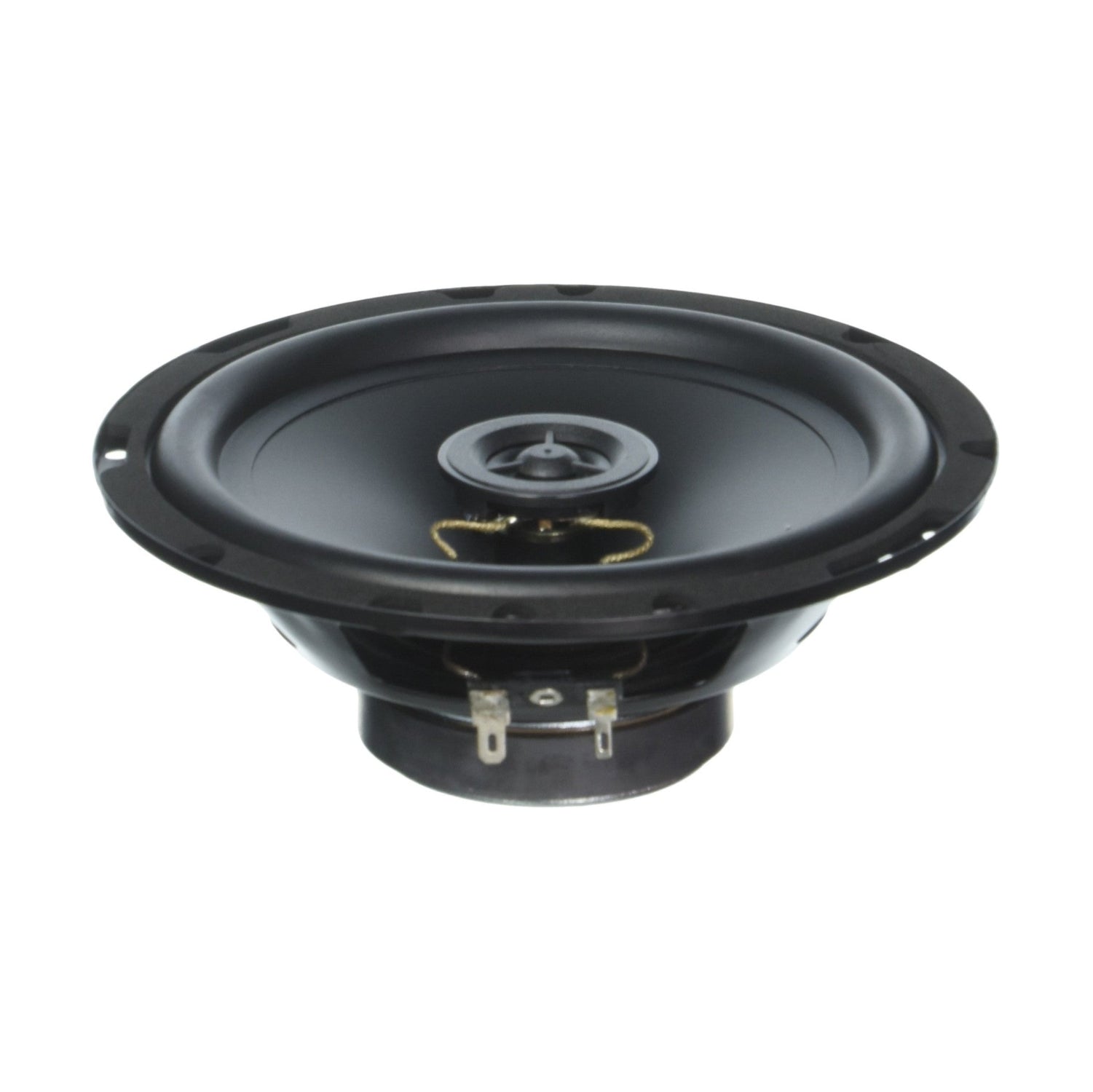 Black CT Sounds Bio 6.5-inch speaker system with dual speakers and durable grille in a sleek design.
