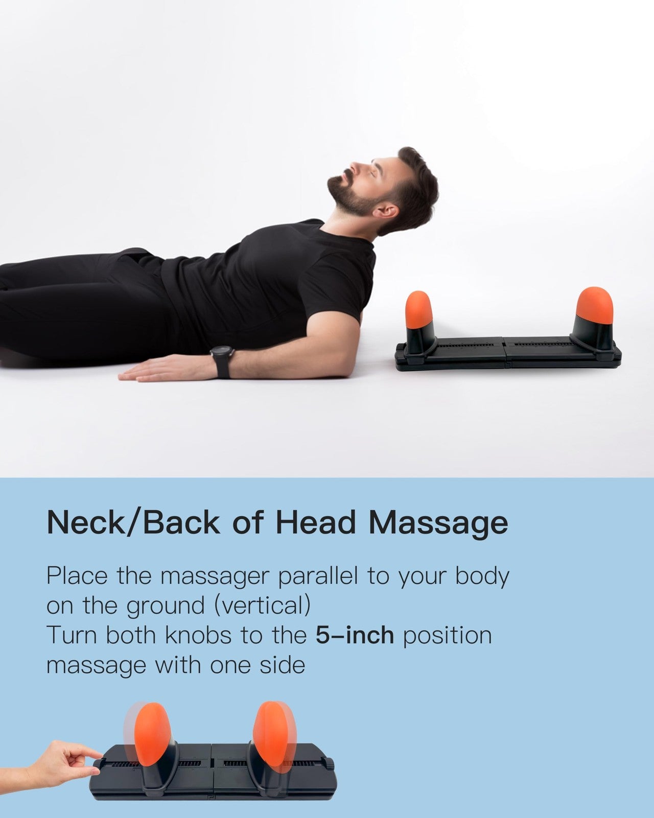 Comfyon Psoas muscle release and deep tissue massage tool for back, QL, and hip, with adjustable design for targeted relief.