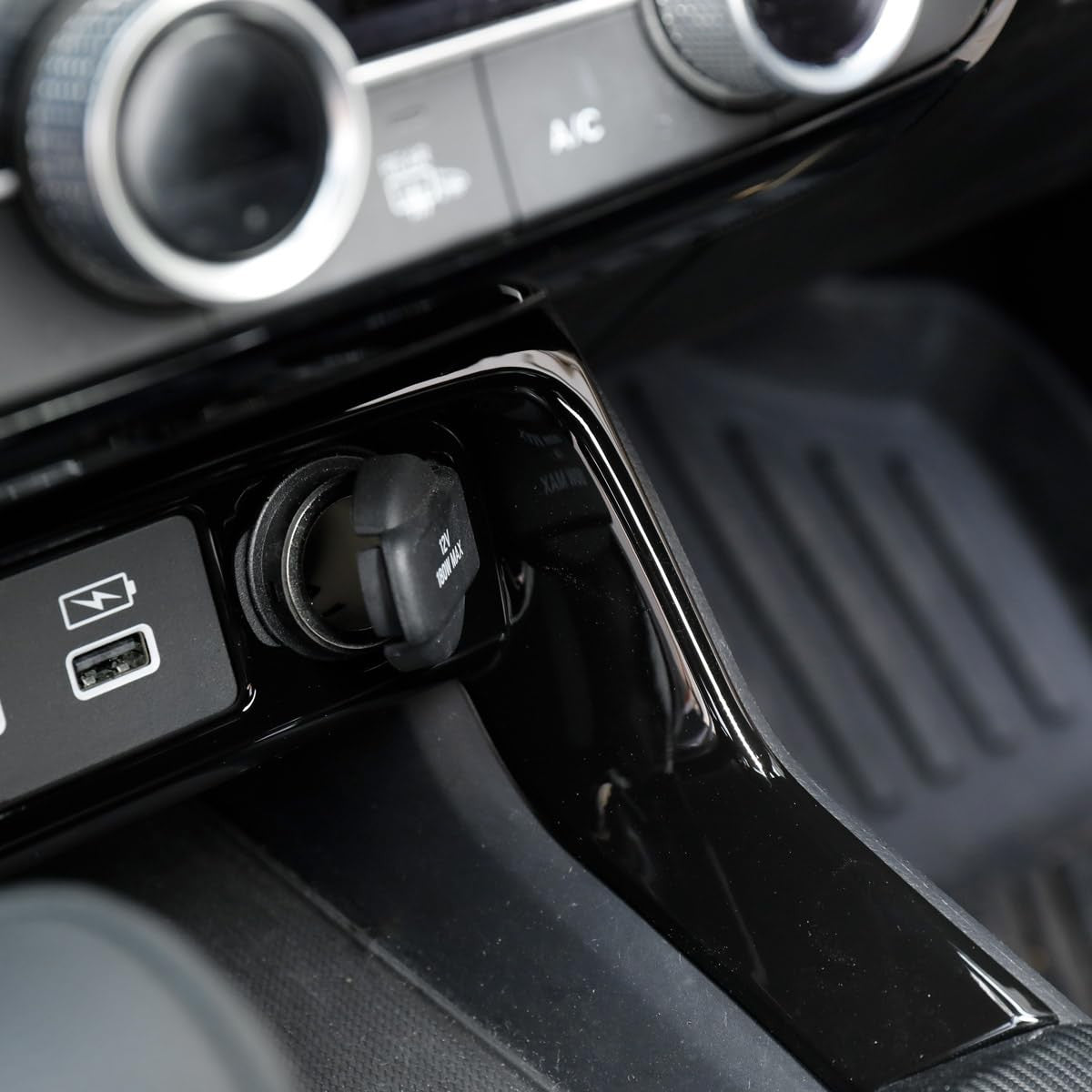 YINGTUU center console accessories for Honda 11th Gen Civic 2022-2025, interior car console part, black plastic design
