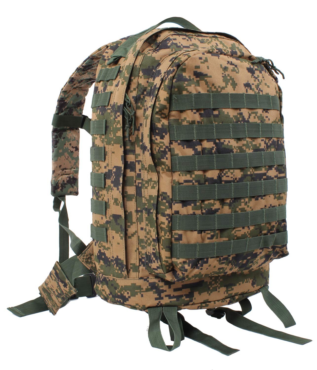 Rothco Molle II 3-Day Deployment Pack with multiple compartments and straps for versatile military-style gear storage.