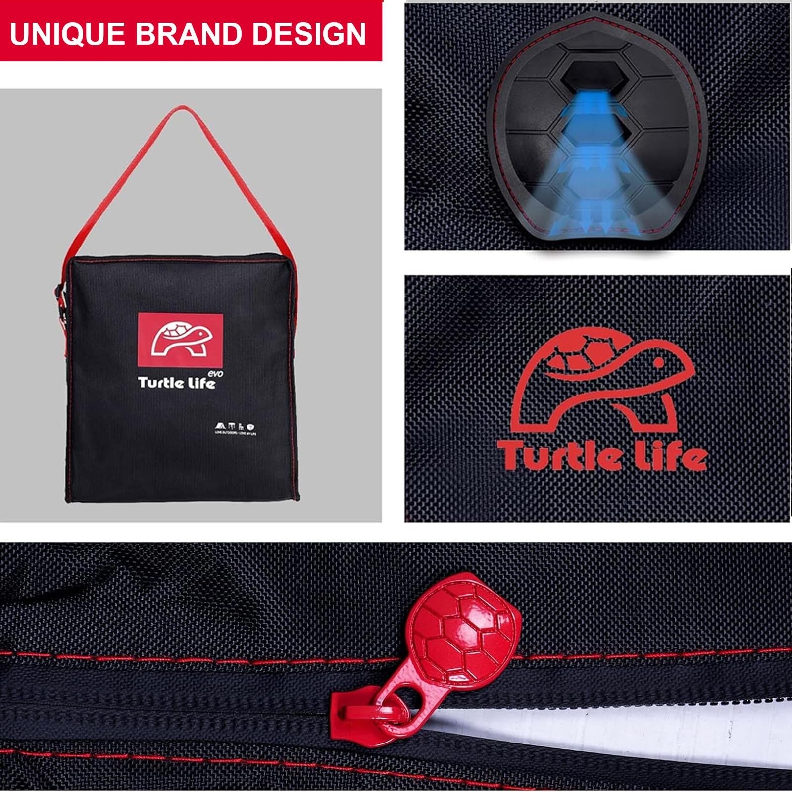 Heavy-duty waterproof Turtle Life patio furniture cover for square sets, designed for durable outdoor protection.