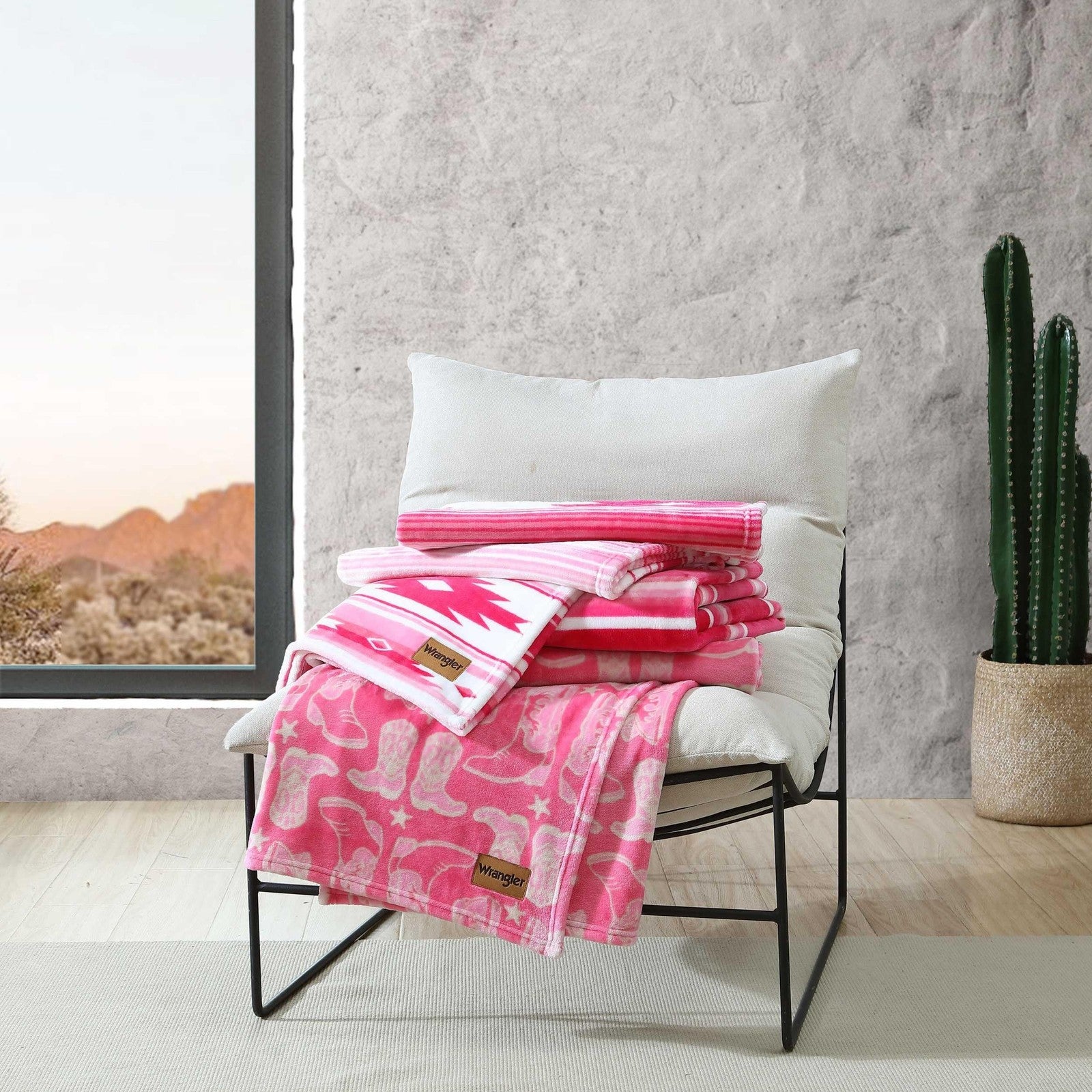 Wrangler super soft plush fleece bedding blanket with Yellowstone-inspired design, cozy throw for home decor and comfort.