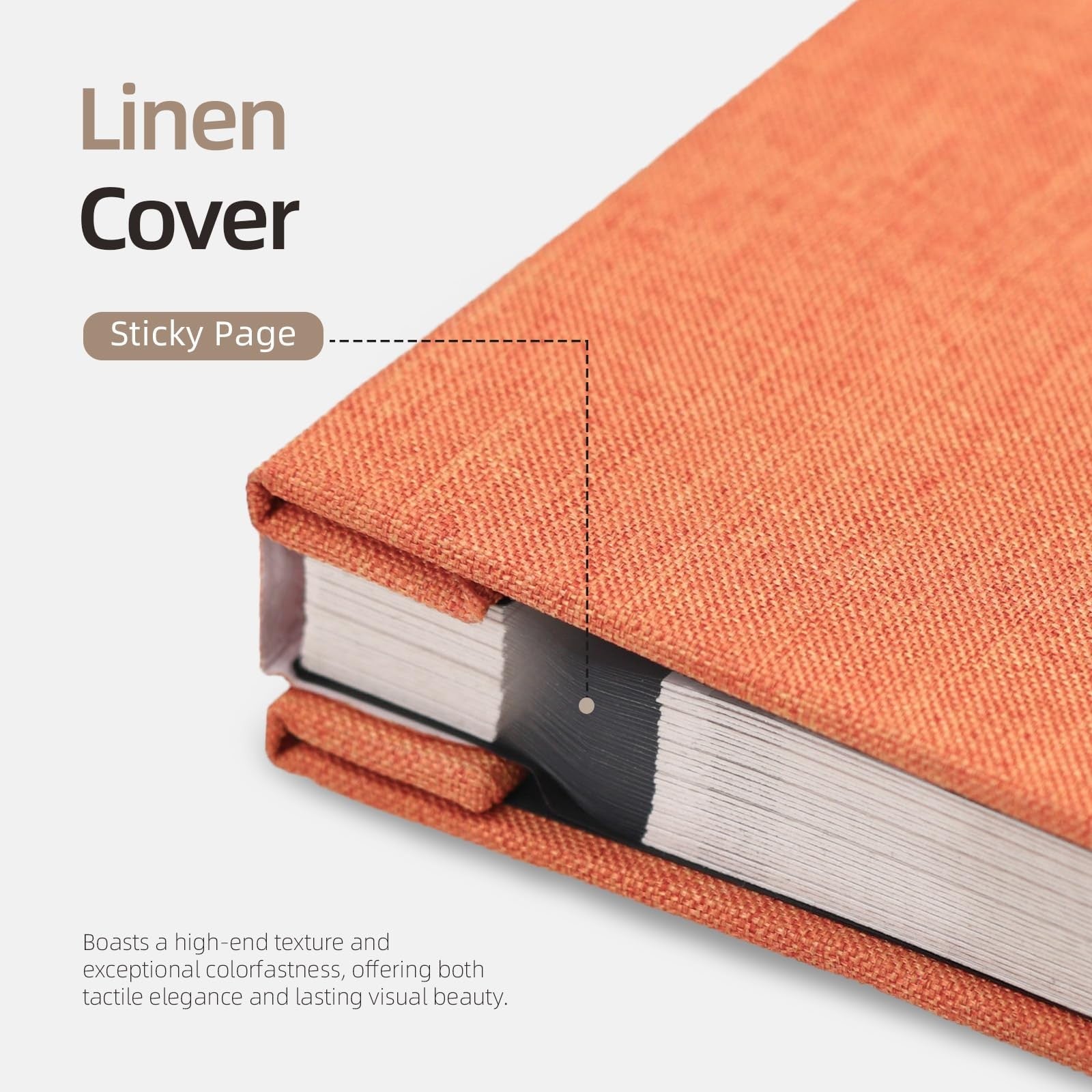 Vienrose large self-adhesive photo album with 4x6, 8x10, 10x12 picture pages for scrapbooking and photo storage